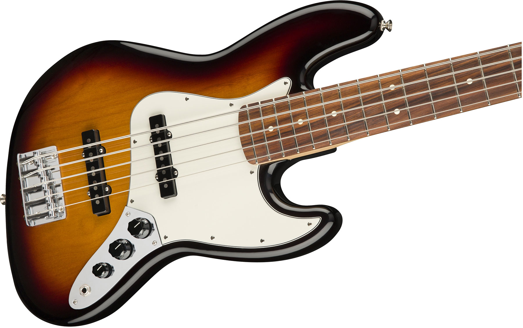 Fender Jazz Bass Player V 5-cordes Mex Pf - 3-color Sunburst - Bajo eléctrico de cuerpo sólido - Variation 2