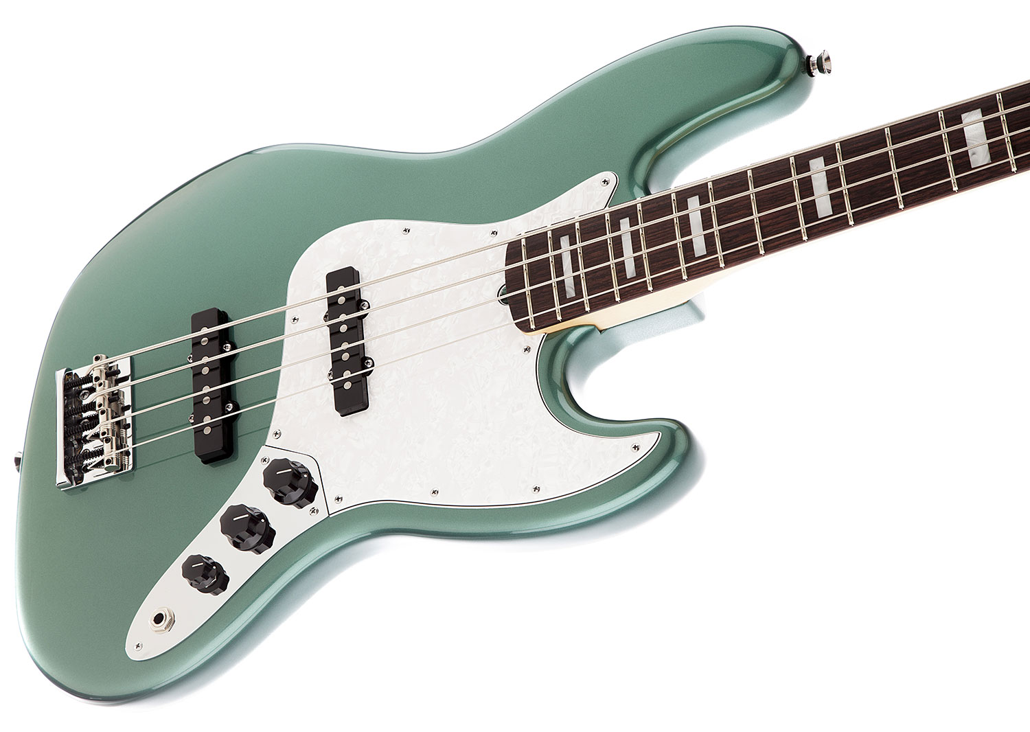 Fender Jazz Bass Usa American Artist Adam Clayton 2014  Rw Sherwood Green Metallic - Bajo eléctrico de cuerpo sólido - Variation 4