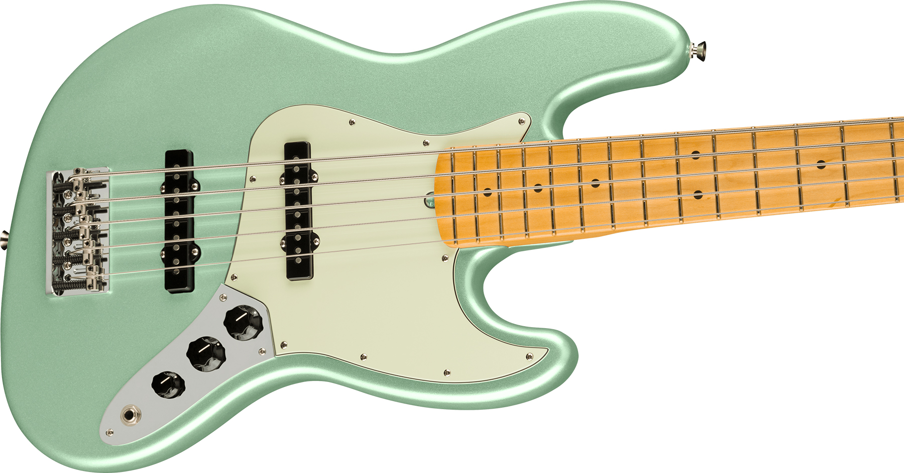 Fender Jazz Bass V American Professional Ii Usa 5-cordes Mn - Mystic Surf Green - Bajo eléctrico de cuerpo sólido - Variation 2