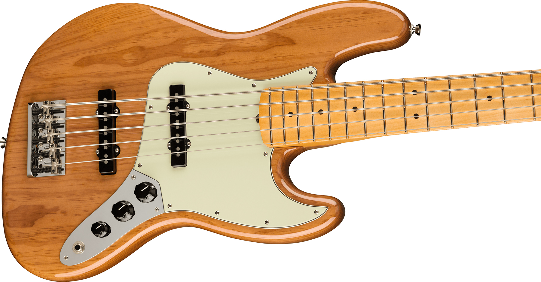 Fender Jazz Bass V American Professional Ii Usa 5-cordes Mn - Roasted Pine - Bajo eléctrico de cuerpo sólido - Variation 2