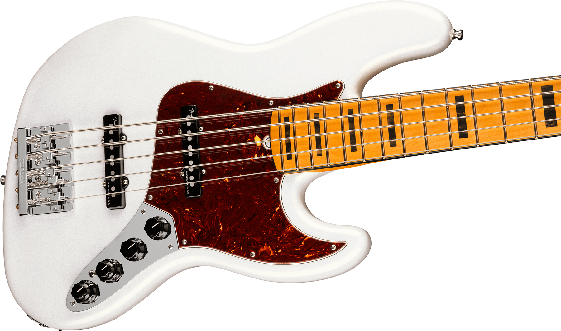 Fender Jazz Bass V American Ultra 2019 Usa 5-cordes Mn - Arctic Pearl - Bajo eléctrico de cuerpo sólido - Variation 2
