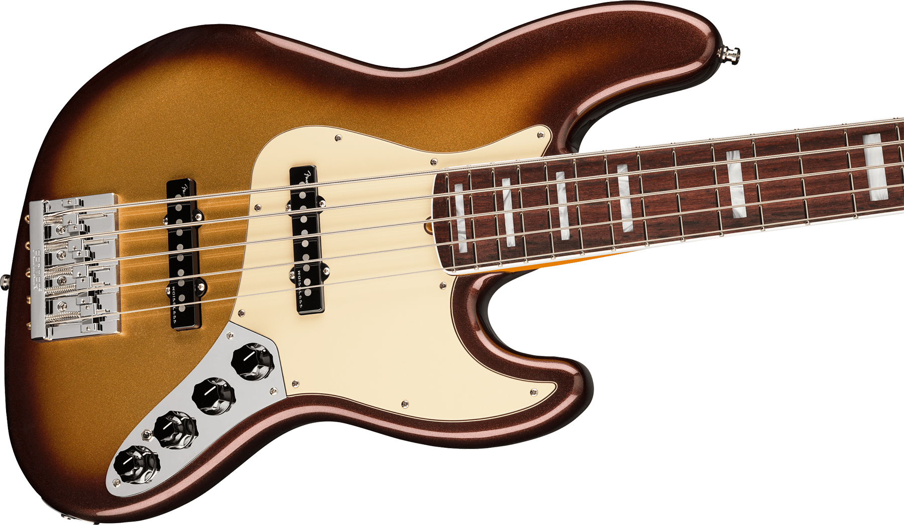 Fender Jazz Bass V American Ultra 2019 Usa 5-cordes Rw - Mocha Burst - Bajo eléctrico de cuerpo sólido - Variation 2