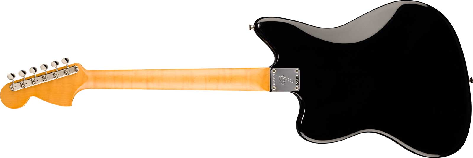 Fender Jazzmaster 1966 American Vintage Ii Usa 2s Trem Rw - Black - Guitarra electrica retro rock - Variation 1