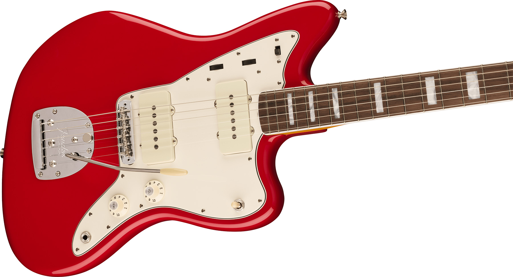Fender Jazzmaster 1966 American Vintage Ii Usa Sh Trem Rw - Dakota Red - Guitarra electrica retro rock - Variation 2