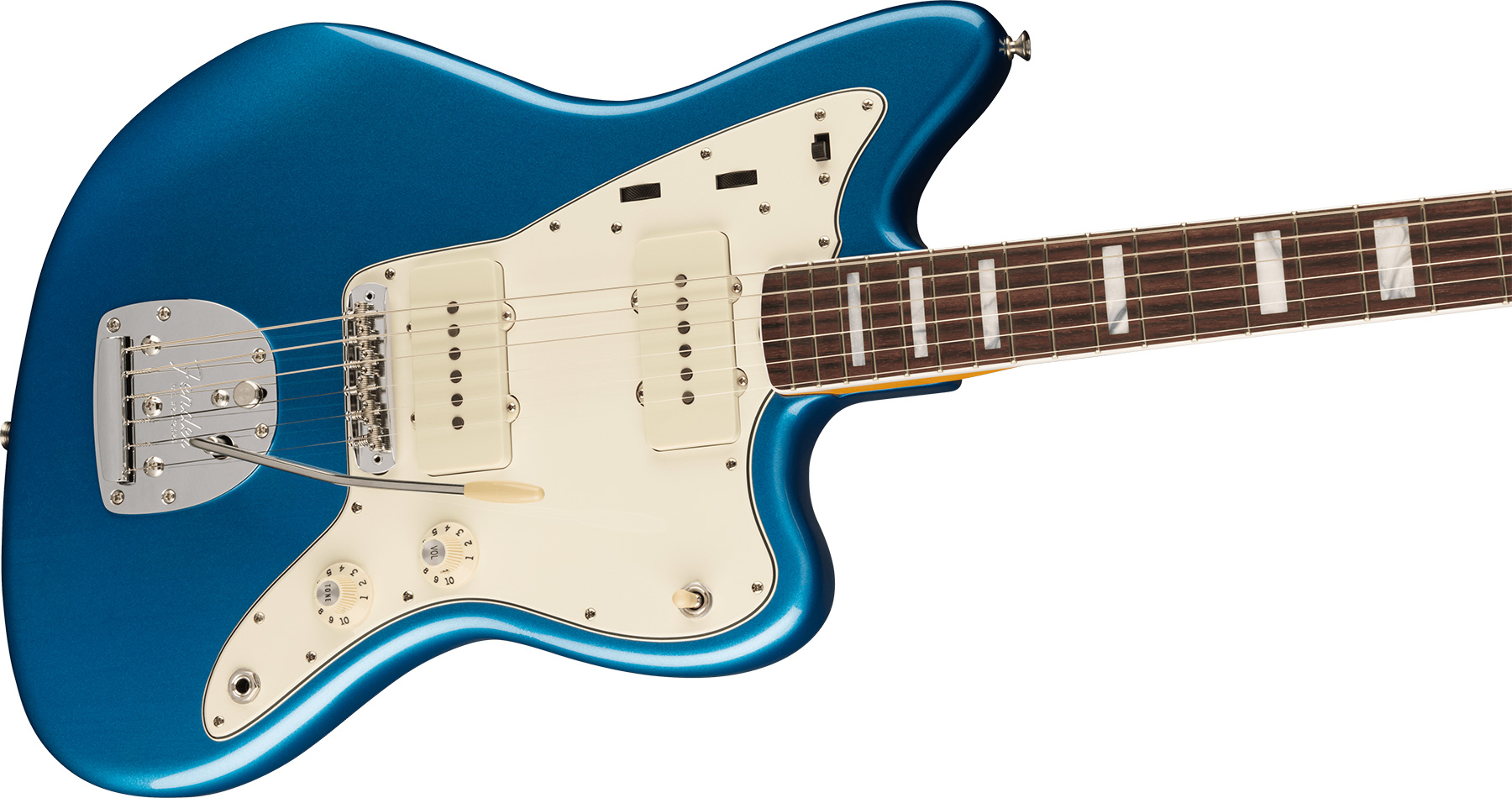 Fender Jazzmaster 1966 American Vintage Ii Usa Sh Trem Rw - Lake Placid Blue - Guitarra electrica retro rock - Variation 2