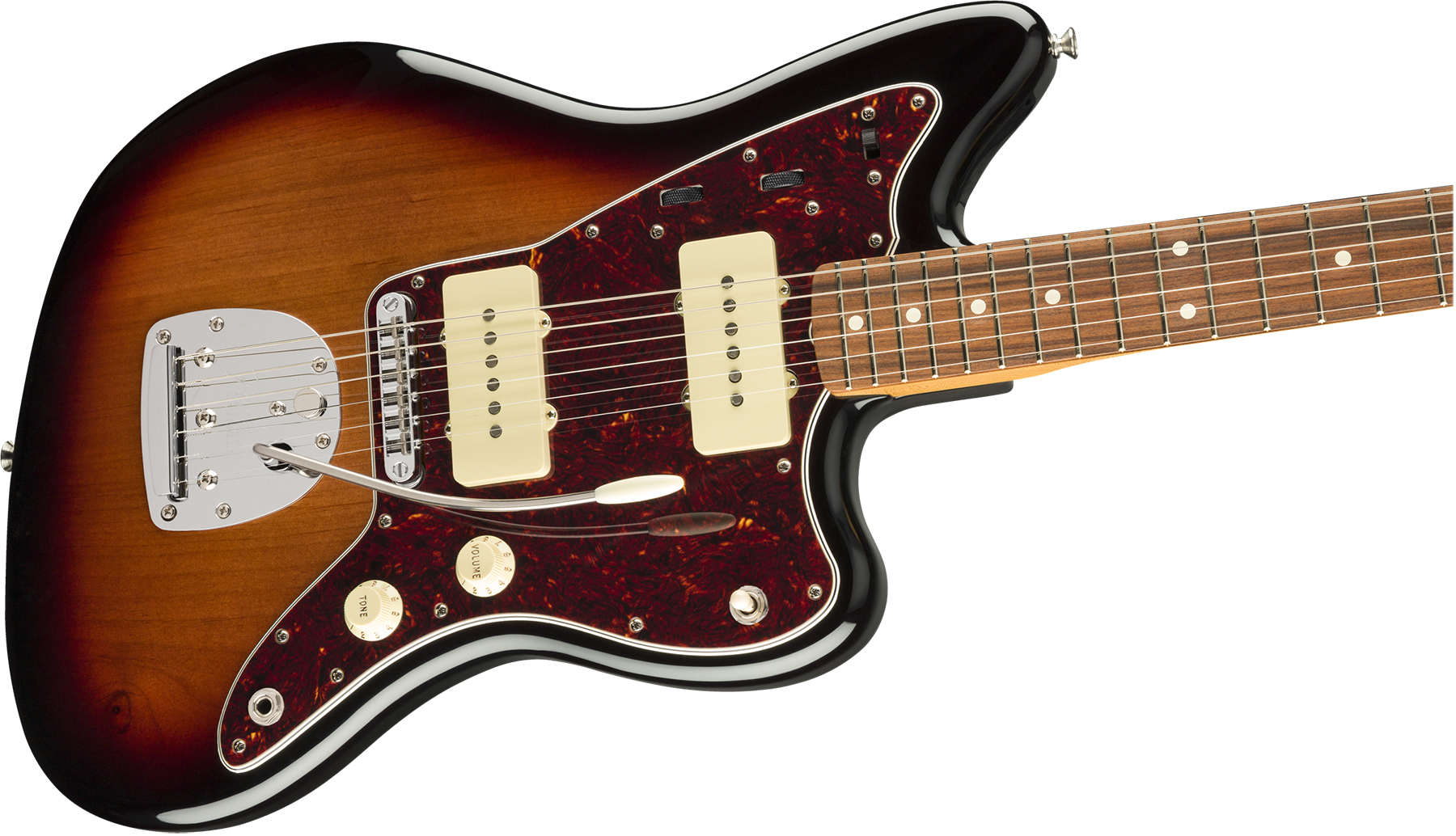 Fender Jazzmaster 60s Vintera Modified Mex Pf - 3-color Sunburst - Guitarra electrica retro rock - Variation 2