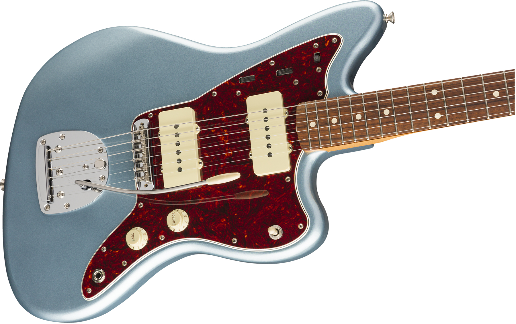 Fender Jazzmaster 60s Vintera Vintage Mex Pf - Ice Blue Metallic - Guitarra electrica retro rock - Variation 2