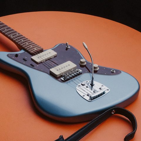 Fender Jazzmaster 60s Vintera Vintage Mex Pf - Ice Blue Metallic - Guitarra electrica retro rock - Variation 5