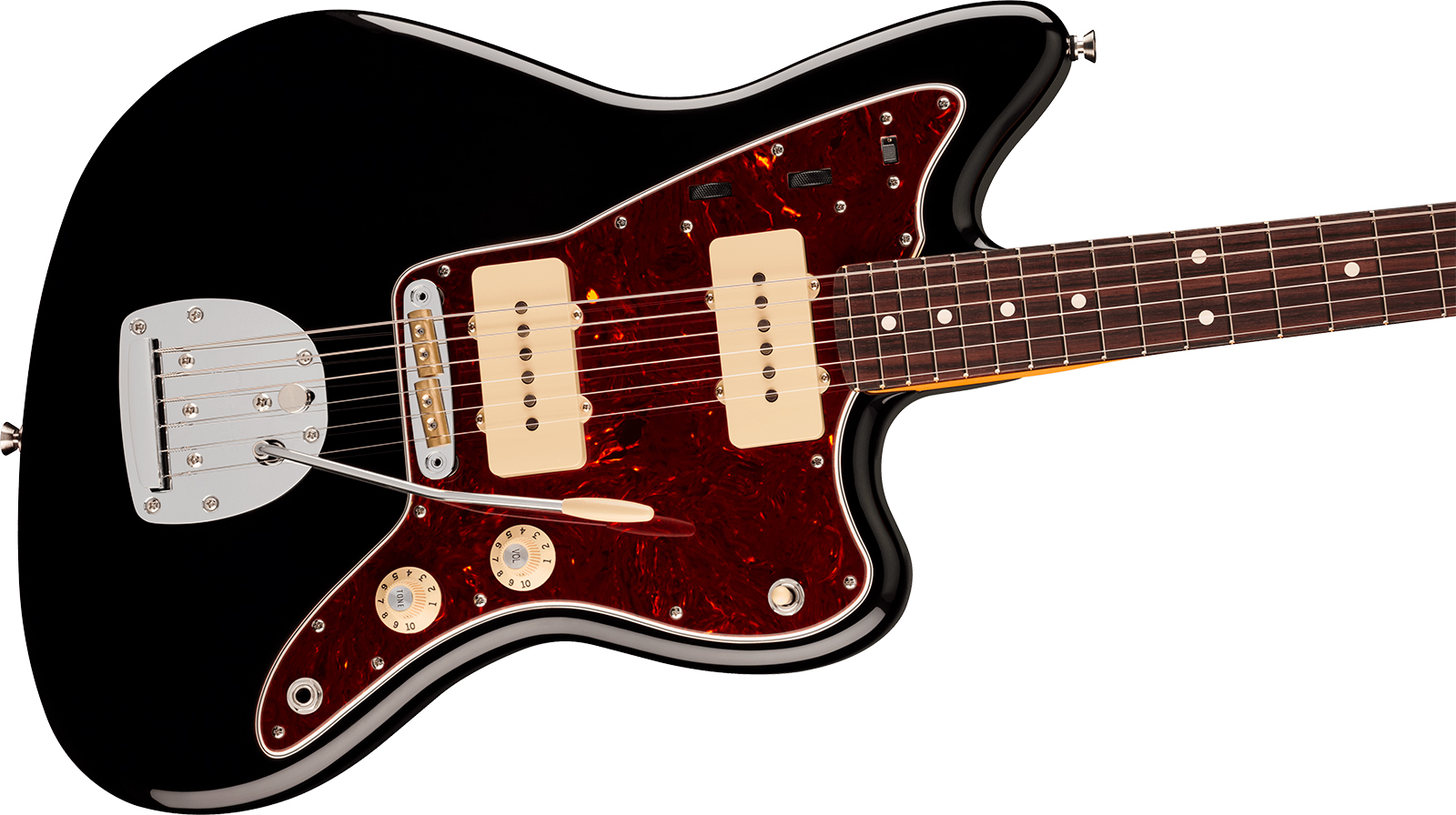Fender Jazzmaster American Pro. Usa  2s Trem Rw - Black - Guitarra electrica retro rock - Variation 2