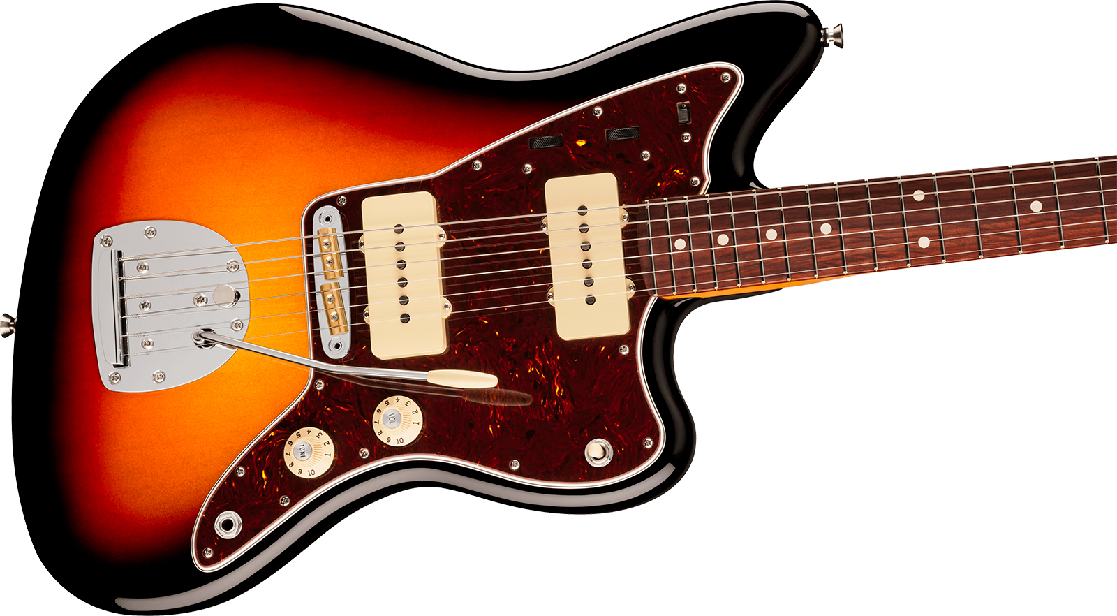Fender Jazzmaster American Professional 2026 Trem 2s Rw - 3-color Sunburst - Guitarra electrica retro rock - Variation 2