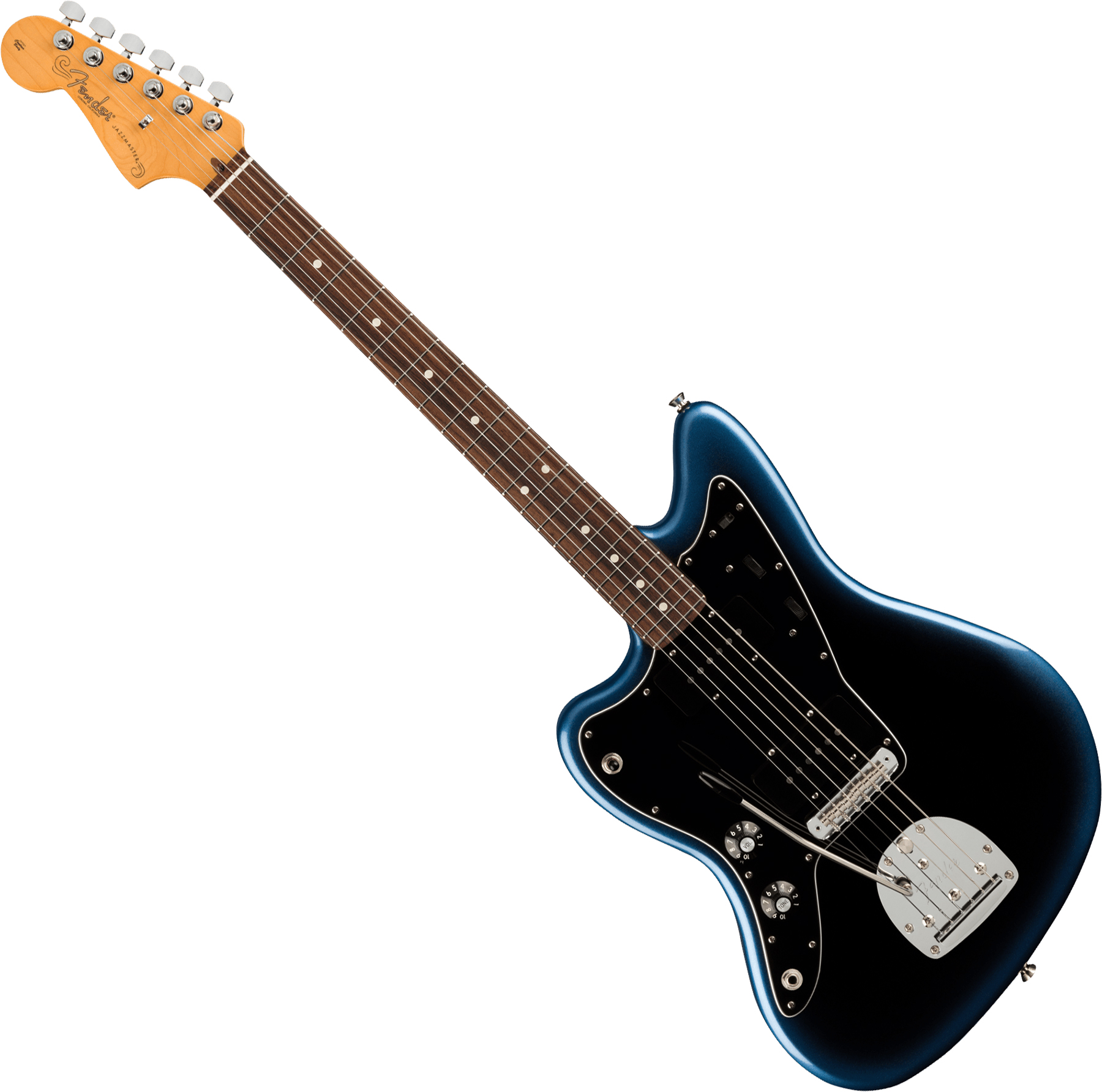 Guitarra eléctrica de cuerpo sólido Fender American Professional II  Jazzmaster Zurdo (USA, RW) - dark night azul
