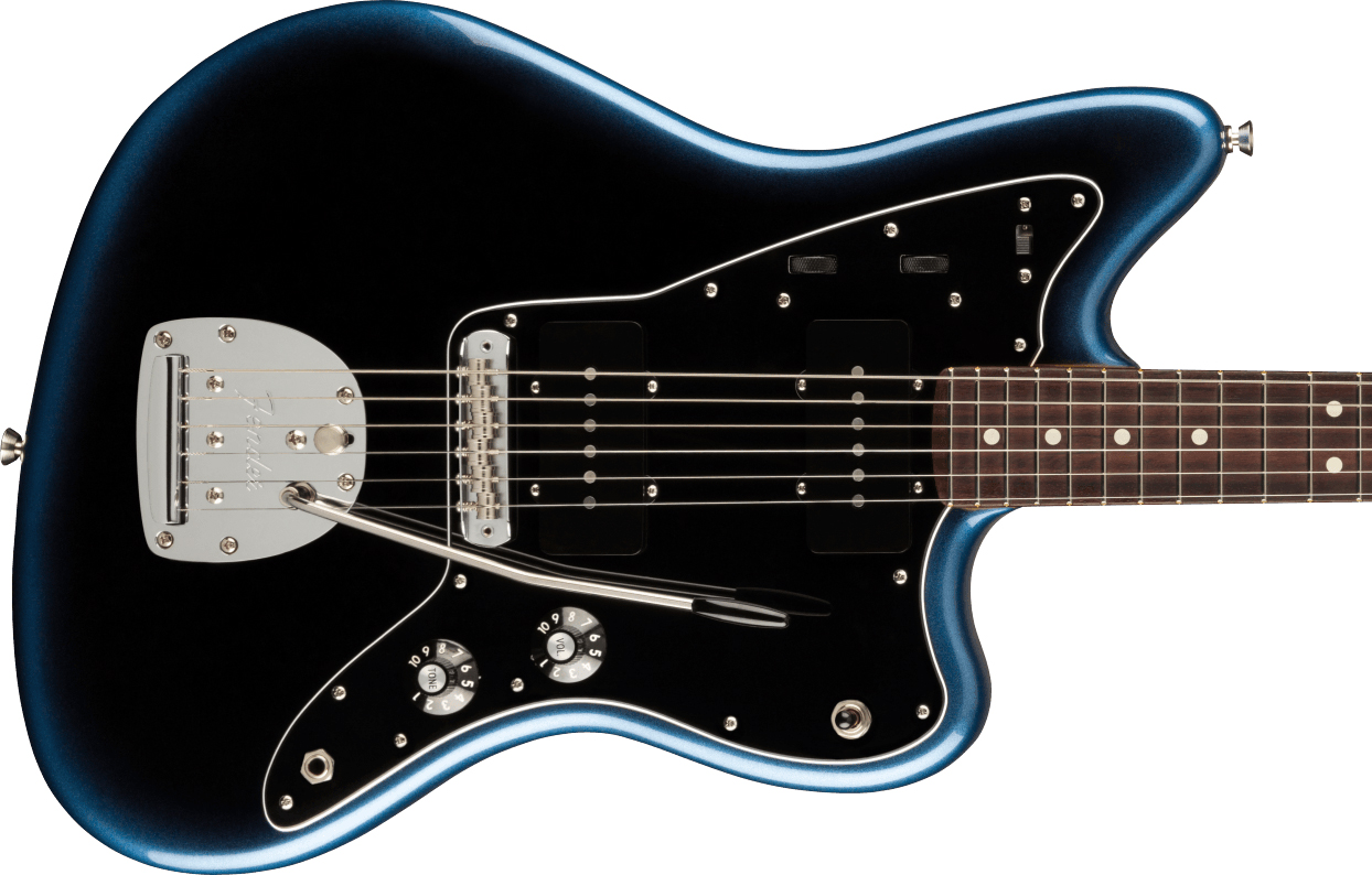 Fender Jazzmaster American Professional Ii Usa Rw - Dark Night - Guitarra electrica retro rock - Variation 1