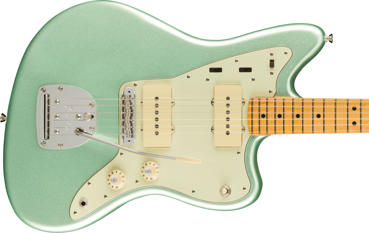 Fender Jazzmaster American Professional Ii Usa Rw - Mystic Surf Green - Guitarra electrica retro rock - Variation 1