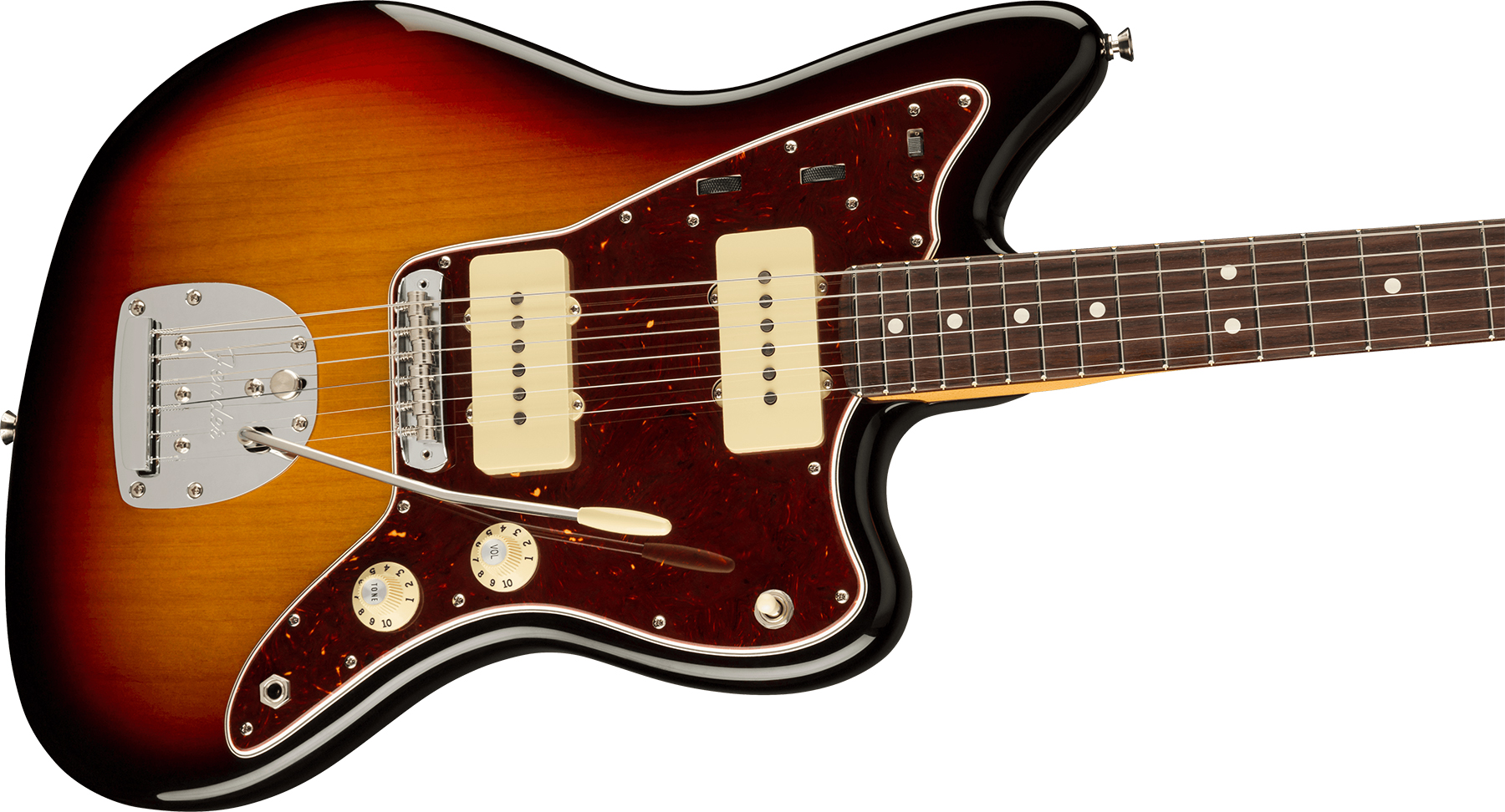 Fender Jazzmaster American Professional Ii Usa Rw - 3-color Sunburst - Guitarra electrica retro rock - Variation 2