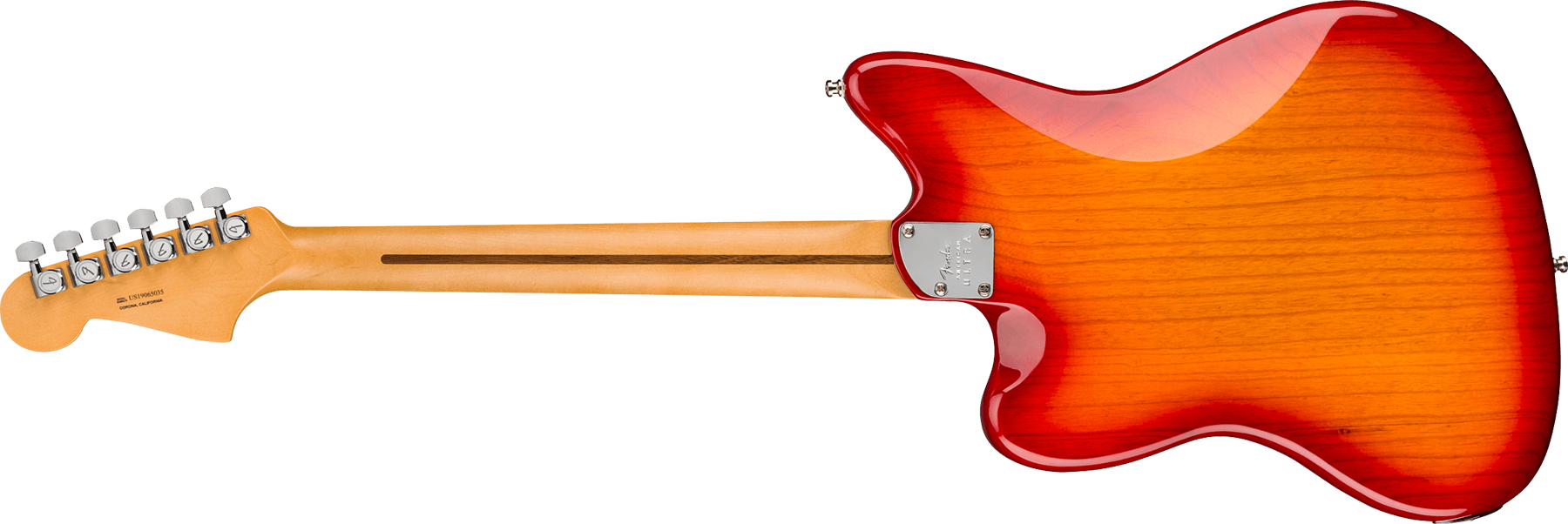 Fender Jazzmaster American Ultra 2019 Usa Mn - Plasma Red Burst - Guitarra electrica retro rock - Variation 1