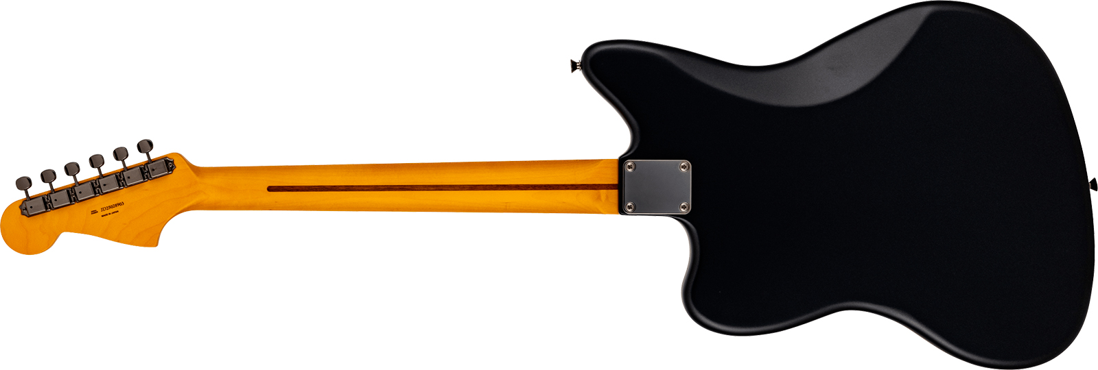Fender Jazzmaster Hybrid Ii Mij Ltd Jap 2s Trem Rw - Matte Phantom Black - Guitarra electrica retro rock - Variation 1