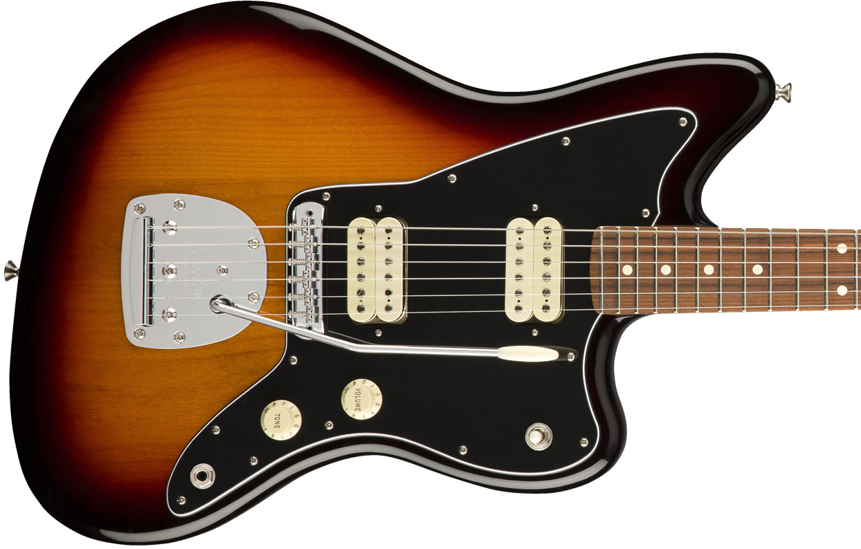Fender Jazzmaster Player Mex Hh Pf - 3-color Sunburst - Guitarra electrica retro rock - Variation 1