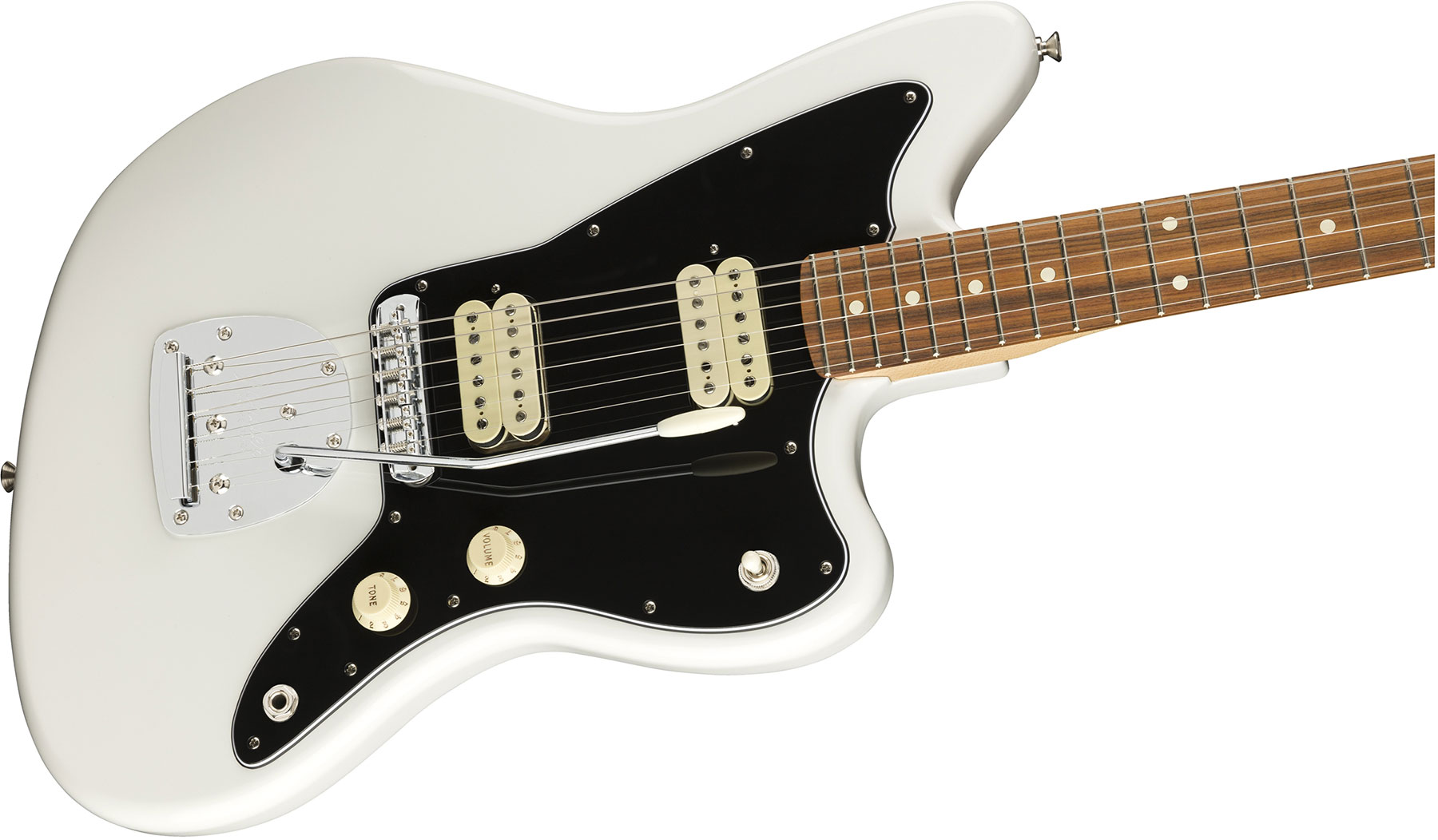 Fender Jazzmaster Player Mex Hh Pf - Polar White - Guitarra electrica retro rock - Variation 2