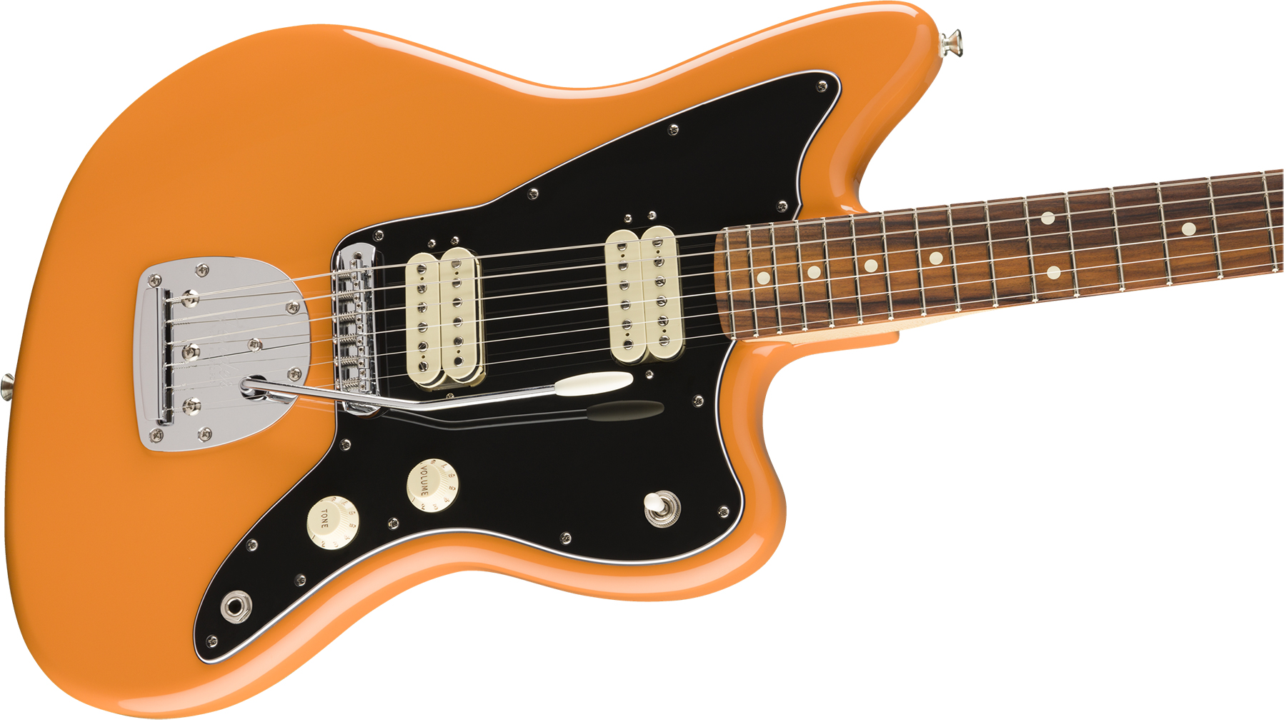 Fender Jazzmaster Player Mex Hh Pf - Capri Orange - Guitarra electrica retro rock - Variation 2