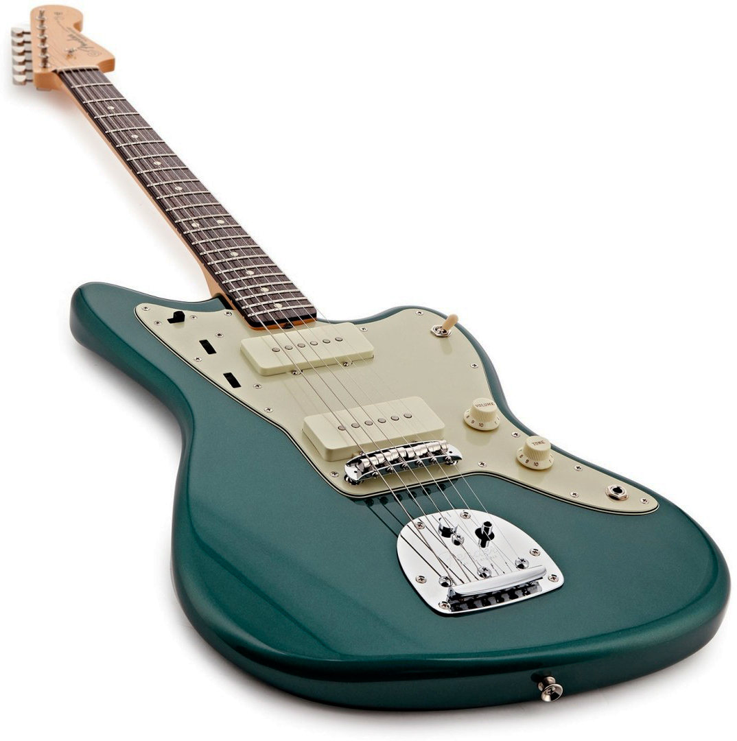 Fender Jazzmaster Traditional Ii 60s Mij Trem 2s Rw - Sherwood Green Metallic - Guitarra electrica retro rock - Variation 2