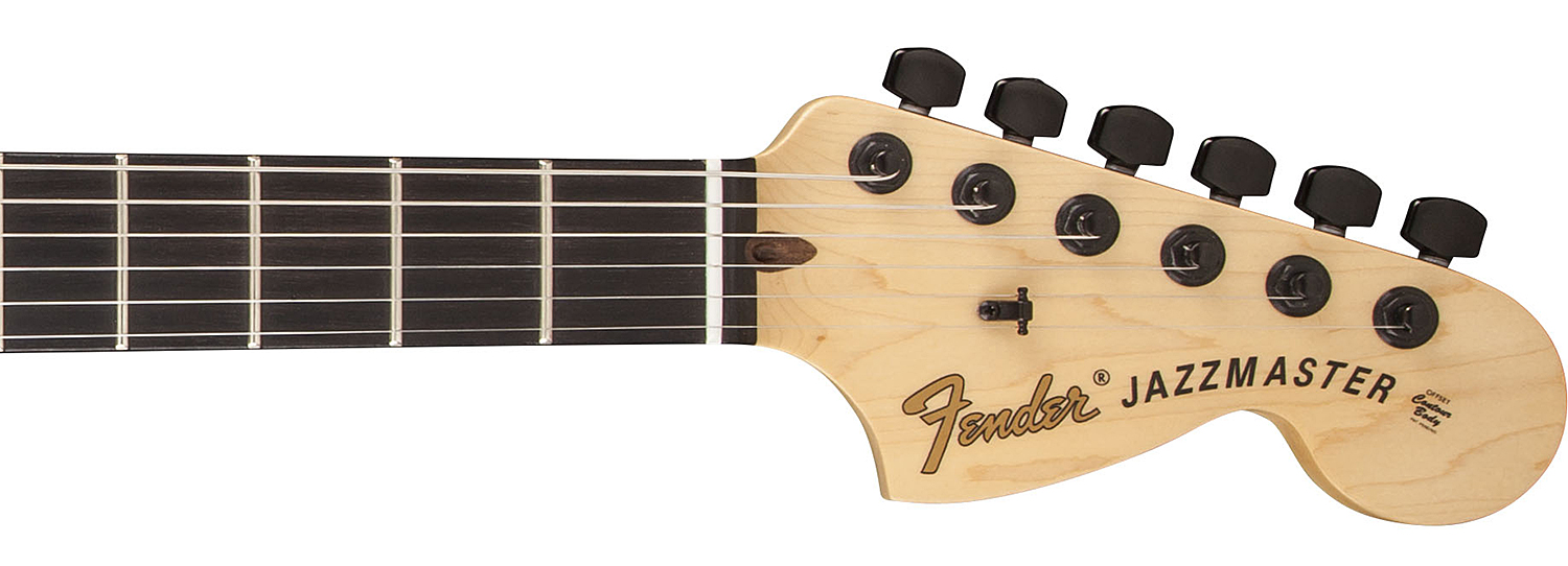 Fender Jim Root Jazzmaster Usa 2h Emg Ht Eb - Flat Black - Guitarra electrica retro rock - Variation 3