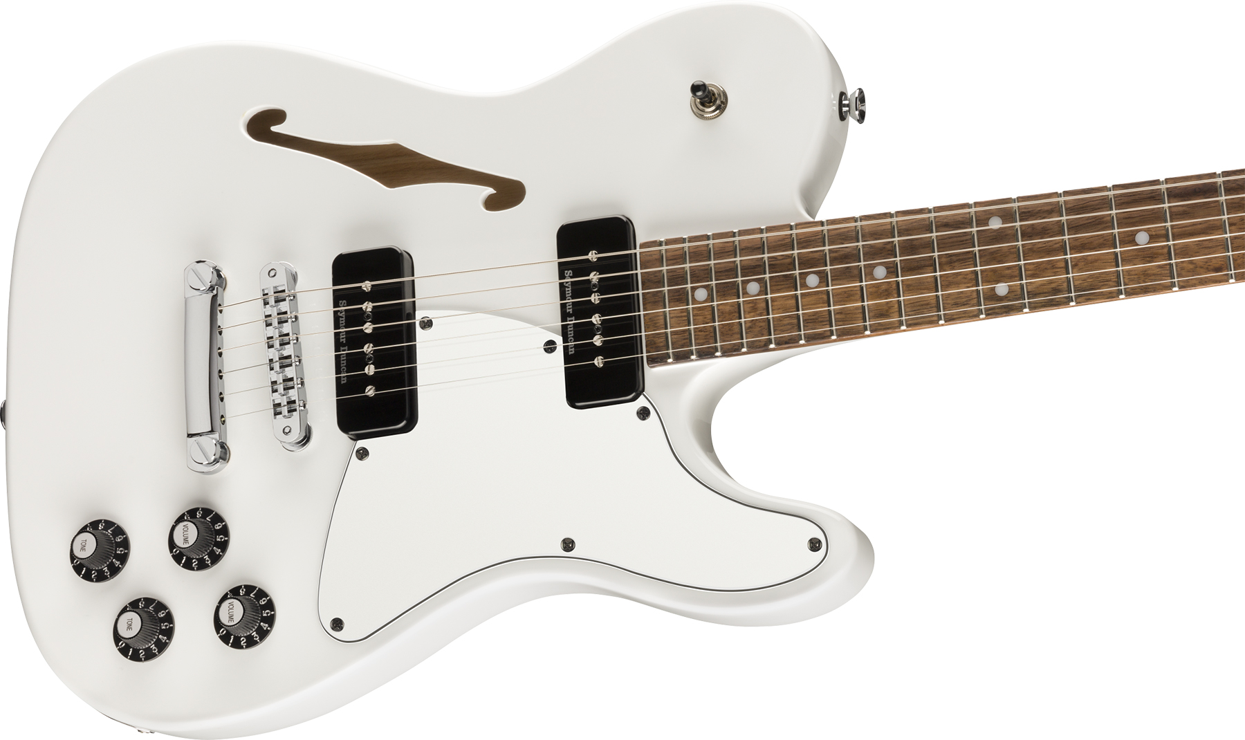 Fender Jim Adkins Tele Ja-90 Mex Signature 2p90 Lau - White - Guitarra eléctrica con forma de tel - Variation 2