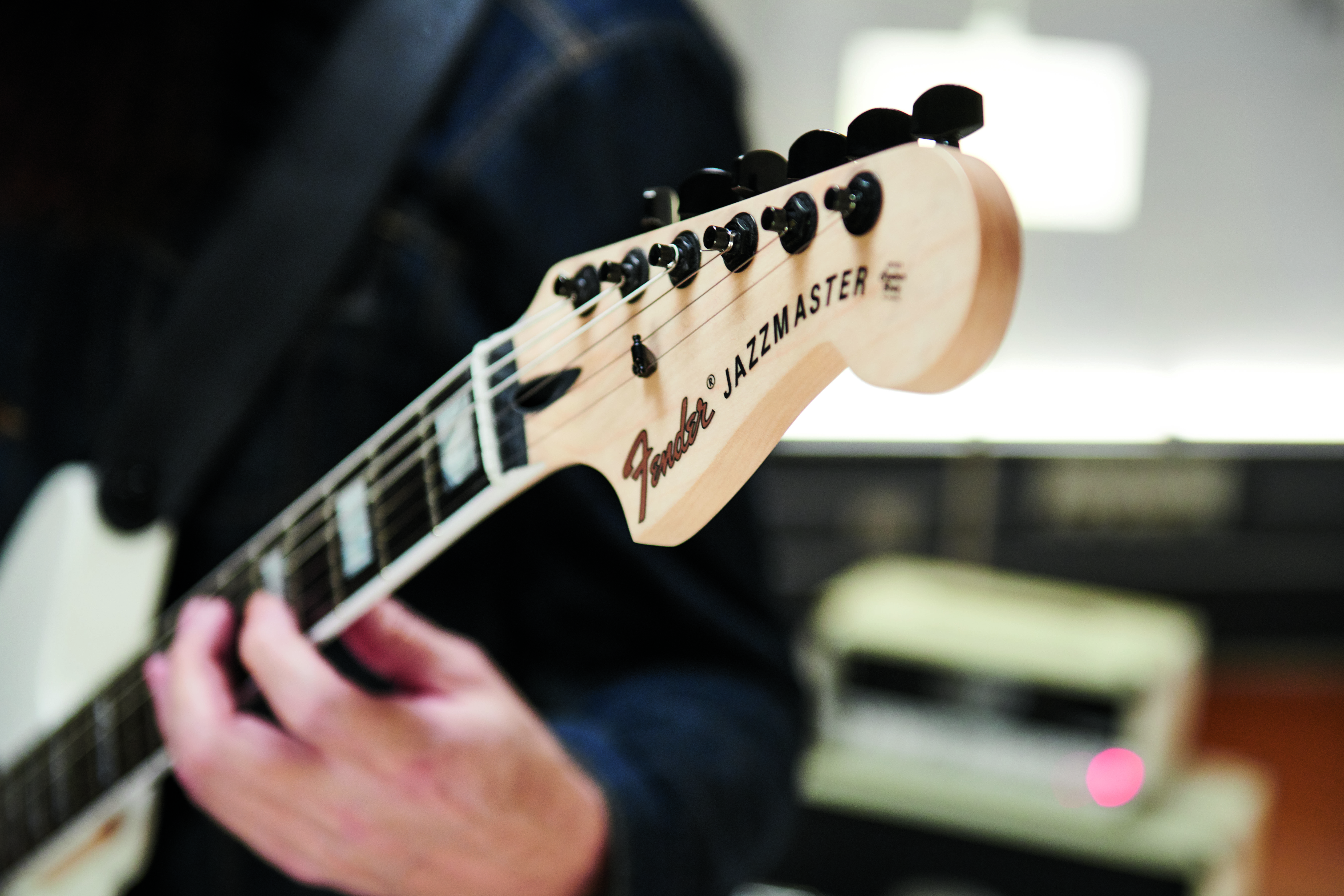 Fender Jim Root Jazzmaster V4 Mex Signature Hh Emg Ht Eb - Artic White - Guitarra electrica retro rock - Variation 4