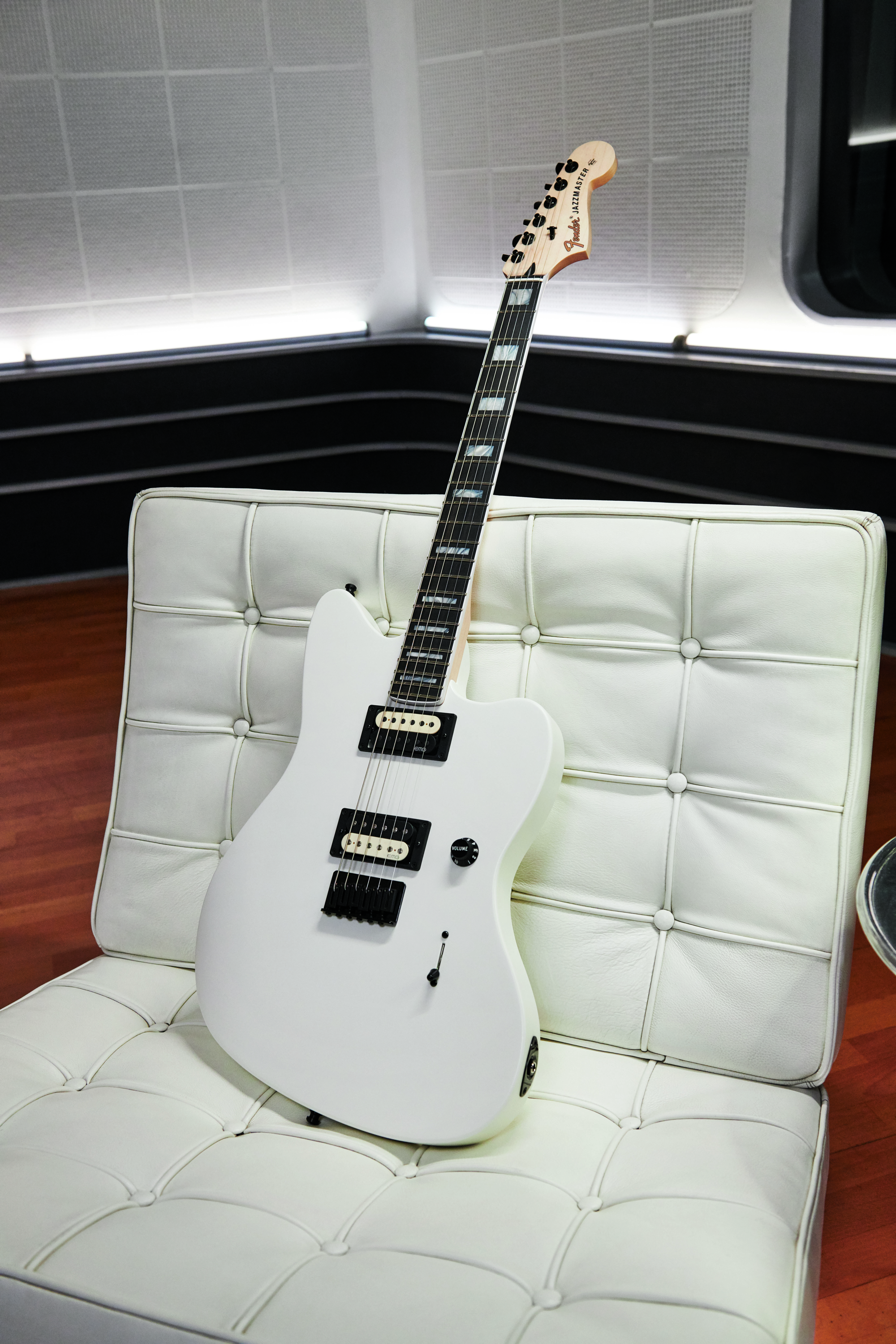Fender Jim Root Jazzmaster V4 Mex Signature Hh Emg Ht Eb - Artic White - Guitarra electrica retro rock - Variation 5