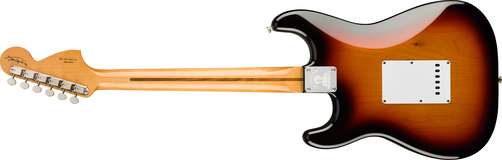 Fender Jimi Hendrix Strat Mex Signature 3s Trem Mn - 3-color Sunburst - Guitarra eléctrica con forma de str. - Variation 1
