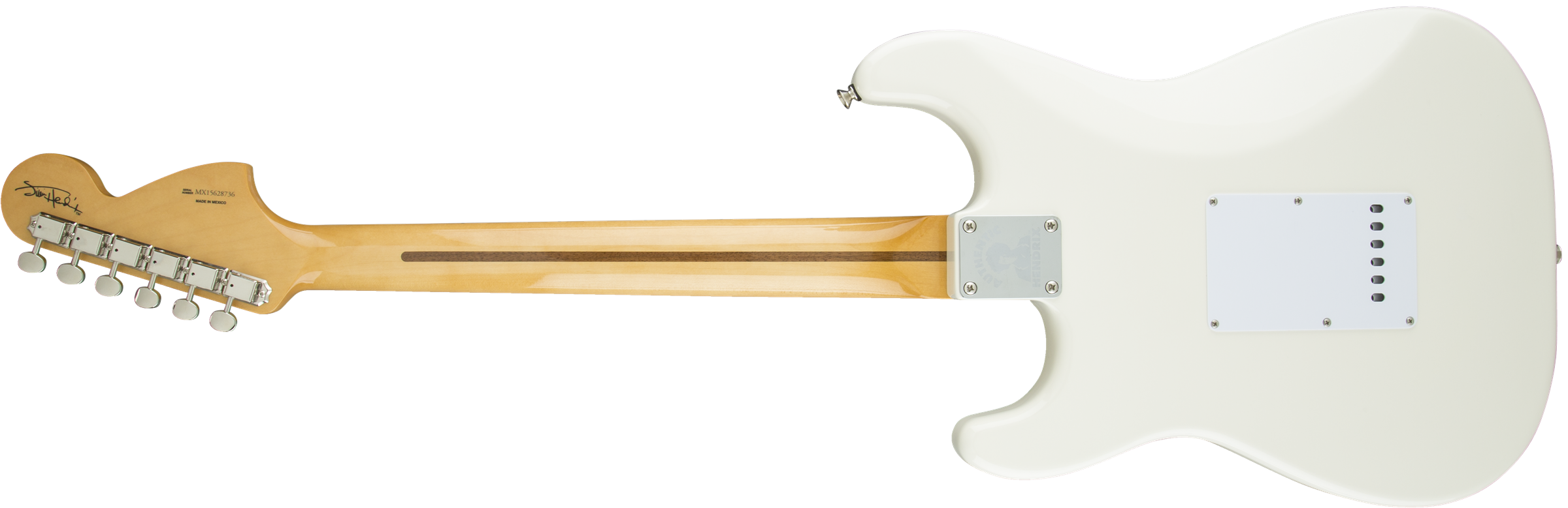Fender Jimi Hendrix Stratocaster (mex, Mn) - Olympic White - Guitarra eléctrica con forma de str. - Variation 1
