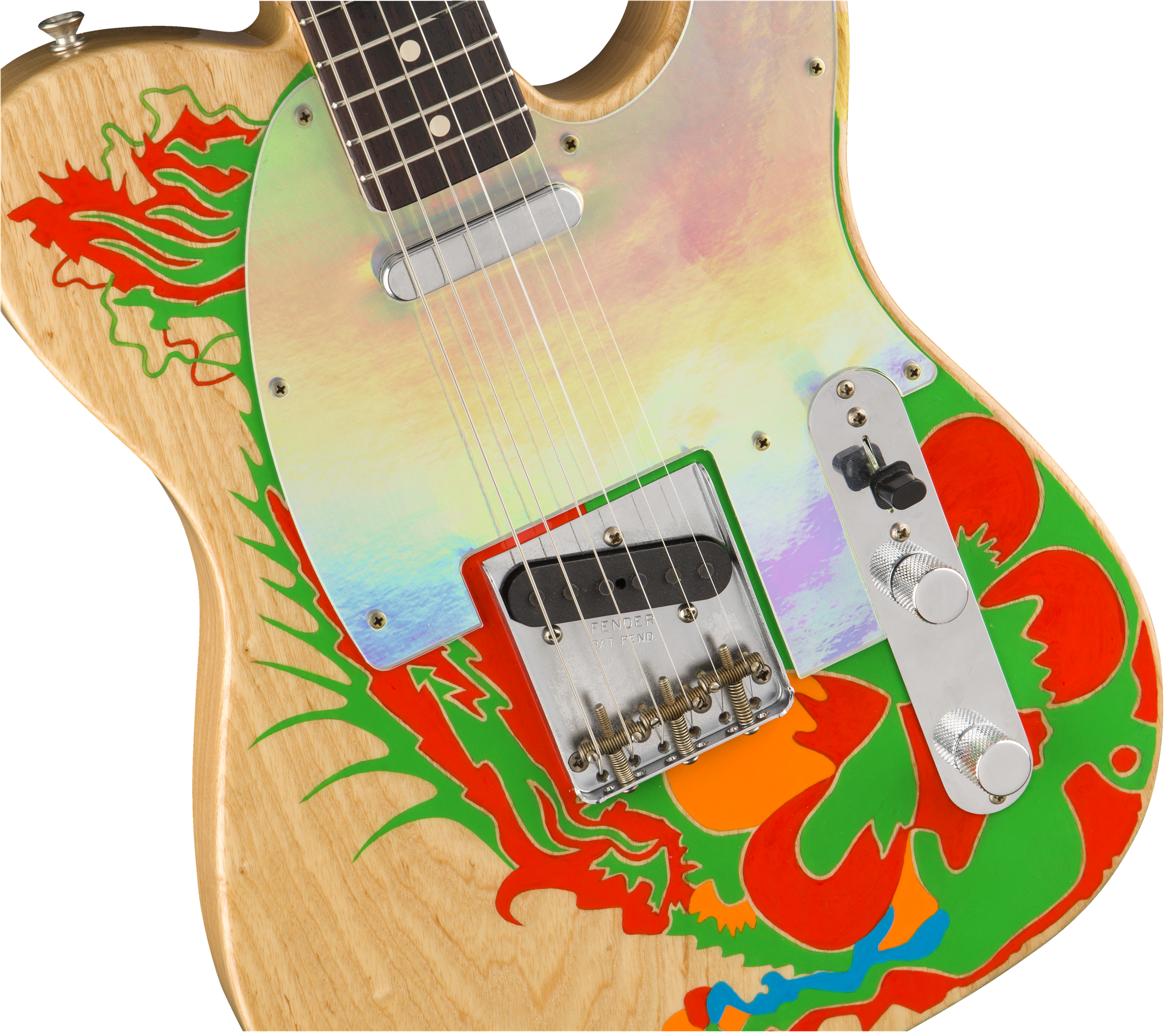 Fender Jimmy Page Tele Dragon Ltd Mex Signature Rw - Natural - Guitarra eléctrica con forma de tel - Variation 5