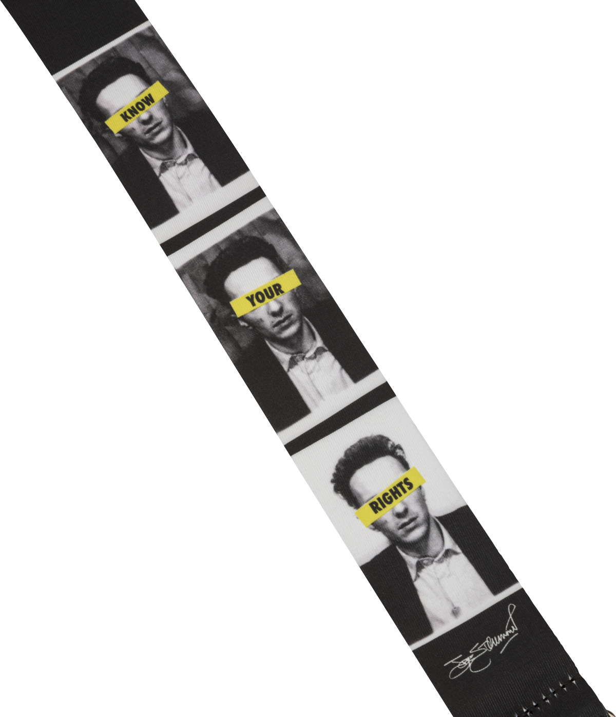 Fender Joe Strummer Know Your Rights Guitar Strap Signature Polyester - Correa - Variation 1