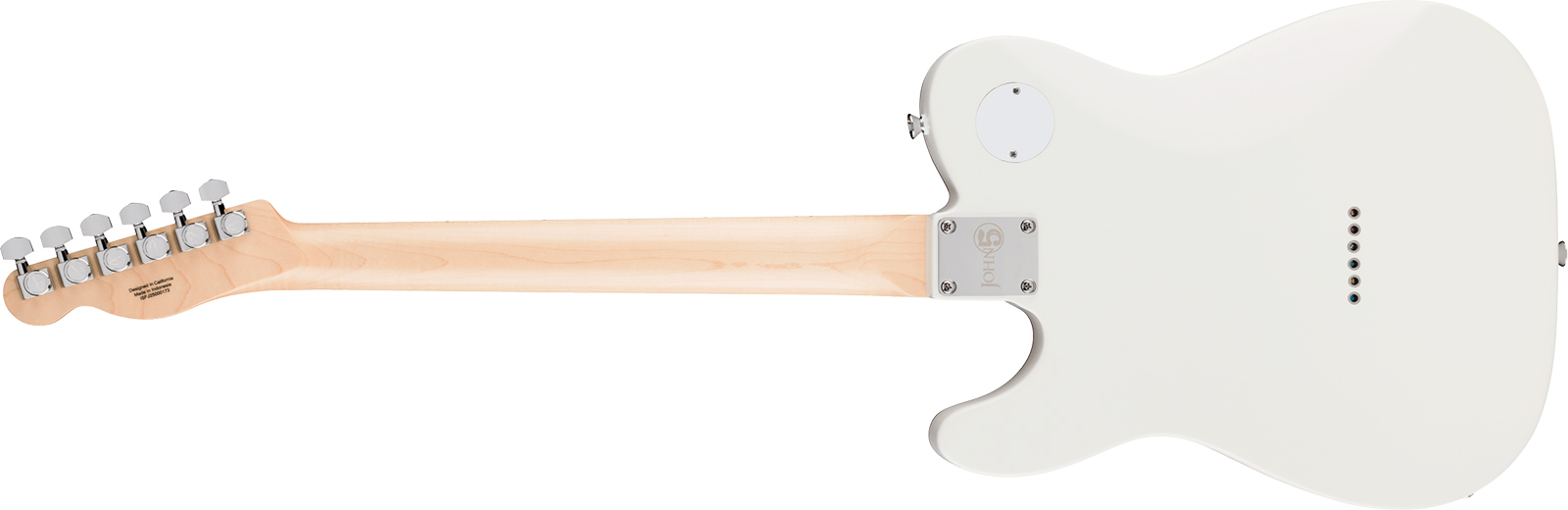 Fender John Five Tele Ghost Signature Ind 2h Dimarzio Ht Mn - White - Guitarra eléctrica de autor - Variation 1