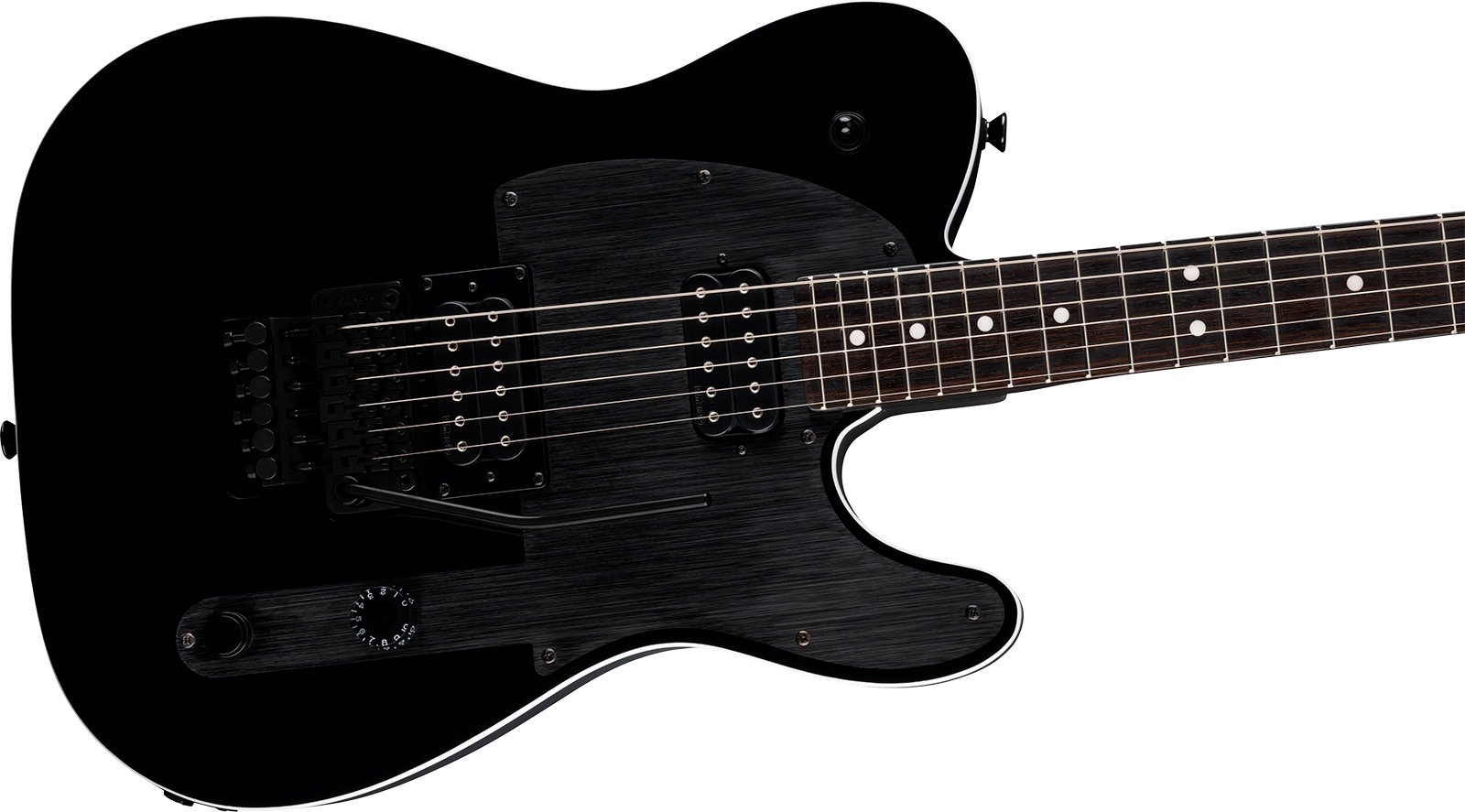 Fender John Five Tele Phantom Signature Ind 2h Dimarzio Fr Eb - Black - Guitarra eléctrica de autor - Variation 2