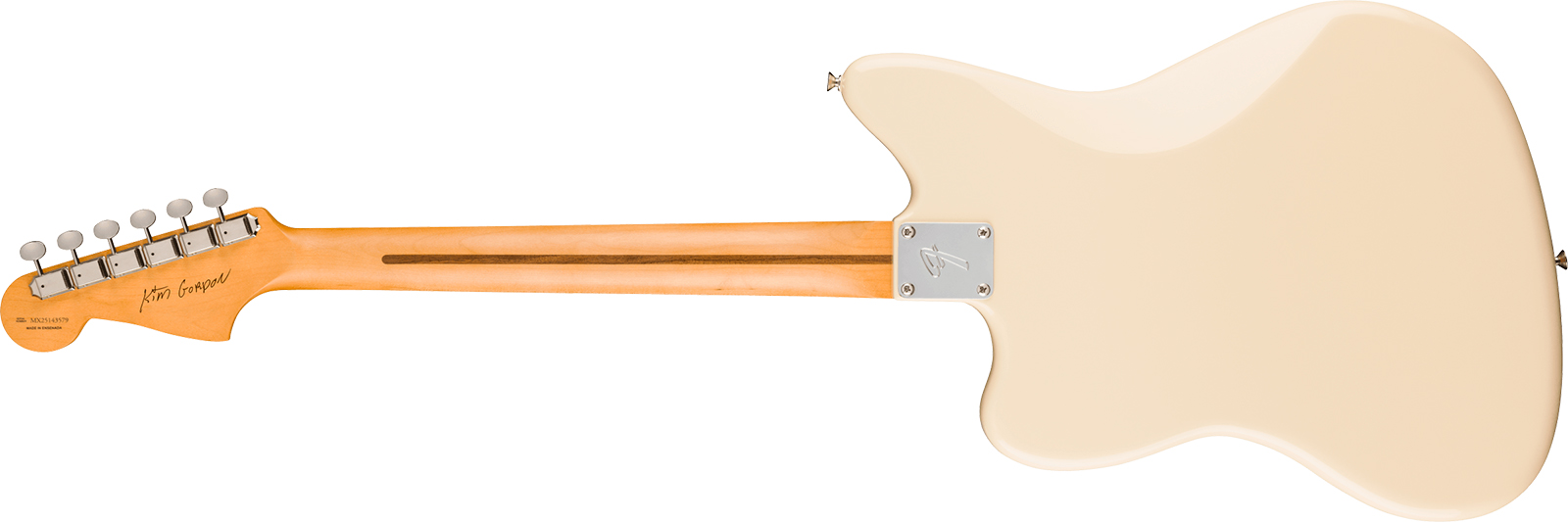 Fender Kim Gordon Jazzmaster Mex Ltd Signature Ltd 2s Trem Rw - Olympic White - Guitarra eléctrica de autor - Variation 1