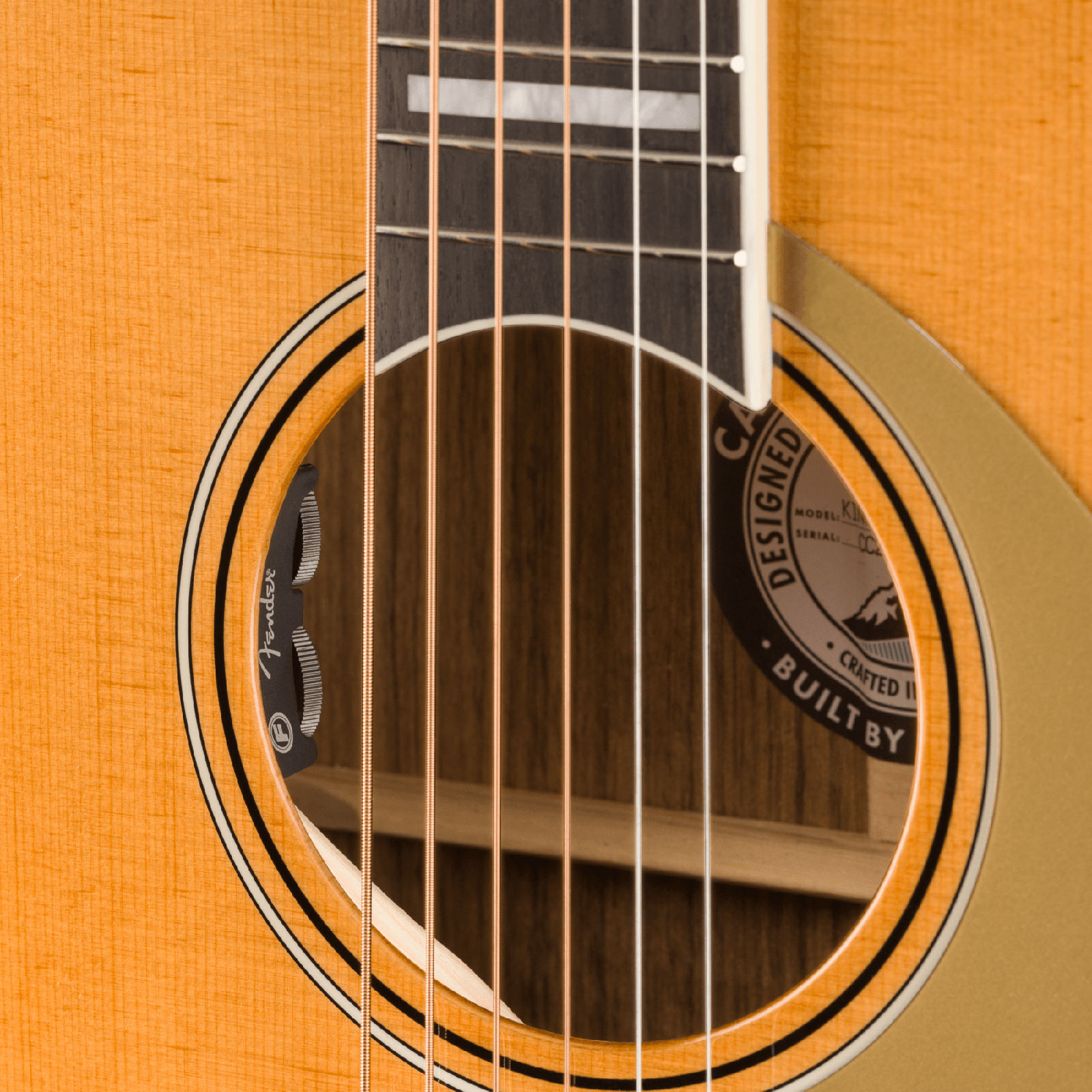 Fender King Vintage California Dreadnought Epicea Ovangkol Ova - Aged Natural - Guitarra electro acustica - Variation 3