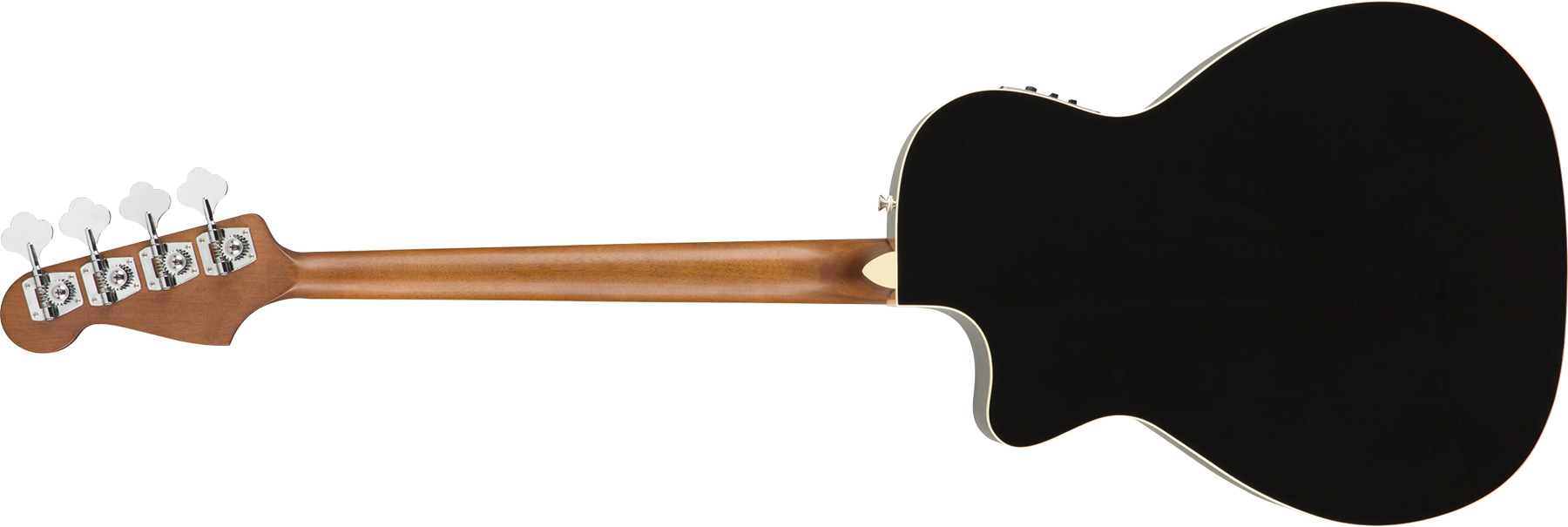 Fender Kingman Bass Concert Cw Short Scale Epicea Acajou Wal - Black - Bajo acústico - Variation 1