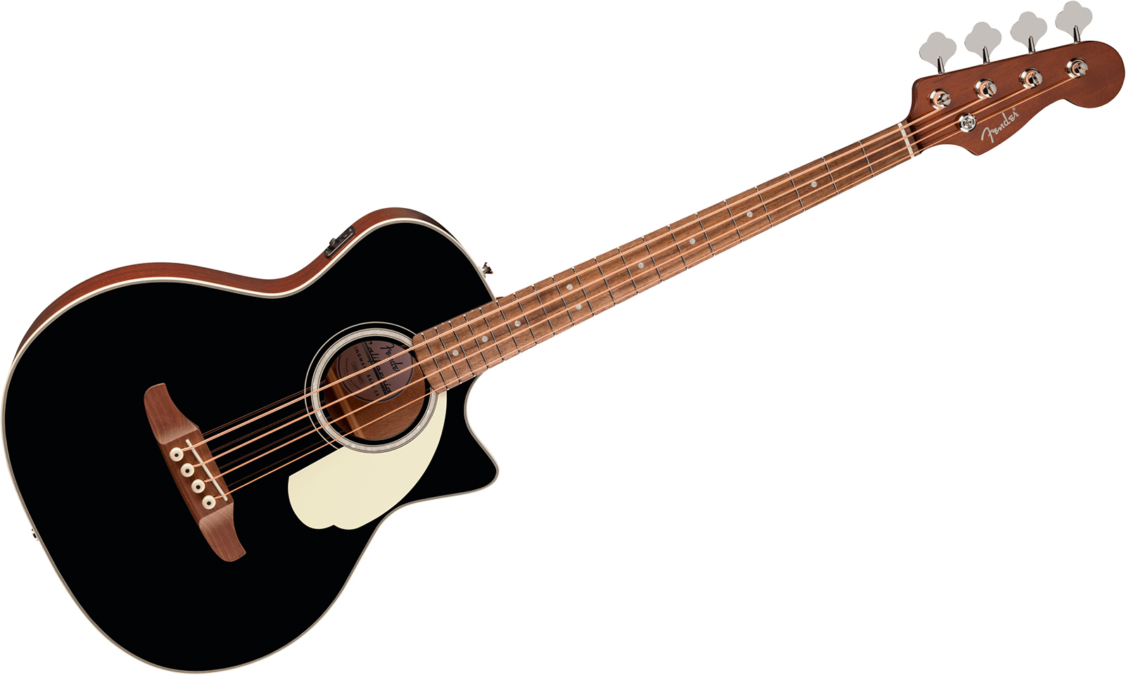 Fender Kingman Bass Deluxe Ce California Cw Shsc Epicea Acajou Noy - Black - Bajo acústico - Variation 1