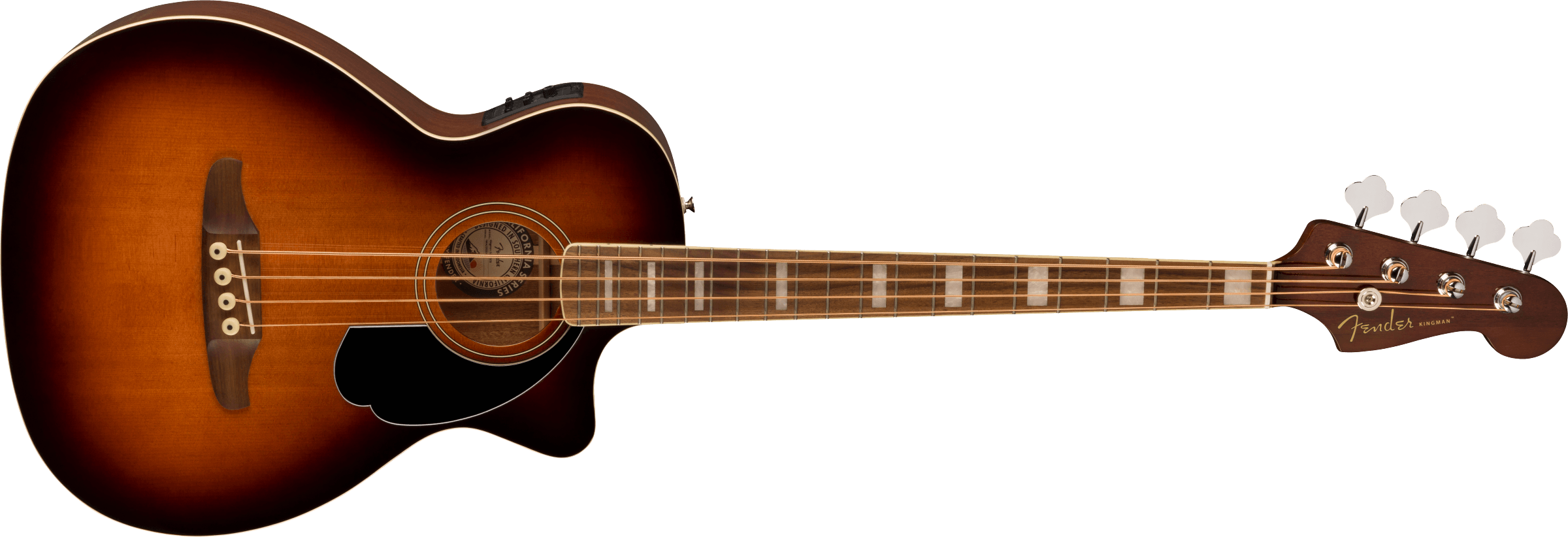 Fender Kingman Bass Sce Dreadnought Cw Epicea Sapelle - Shaded Edge Burst - Bajo acústico - Variation 2