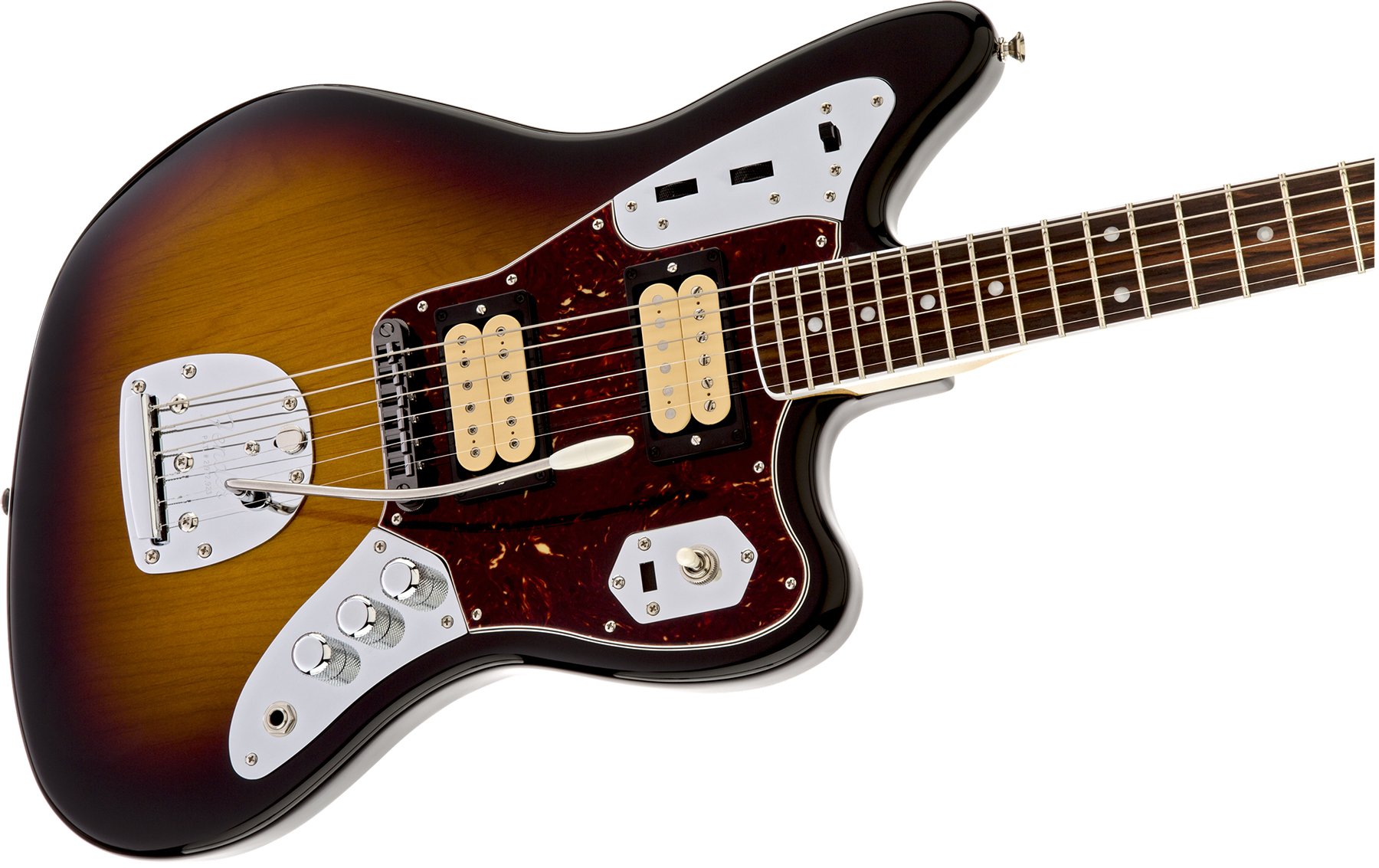 Fender Kurt Cobain Jaguar Mex Hh Trem Rw - 3-color Sunburst - Guitarra electrica retro rock - Variation 2