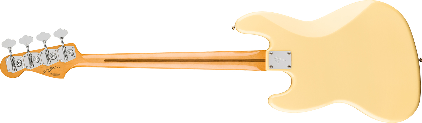 Fender Laura Lee Jazz Bass Mex Ltd Signature Rw - Vintage White - Bajo eléctrico de cuerpo sólido - Variation 1