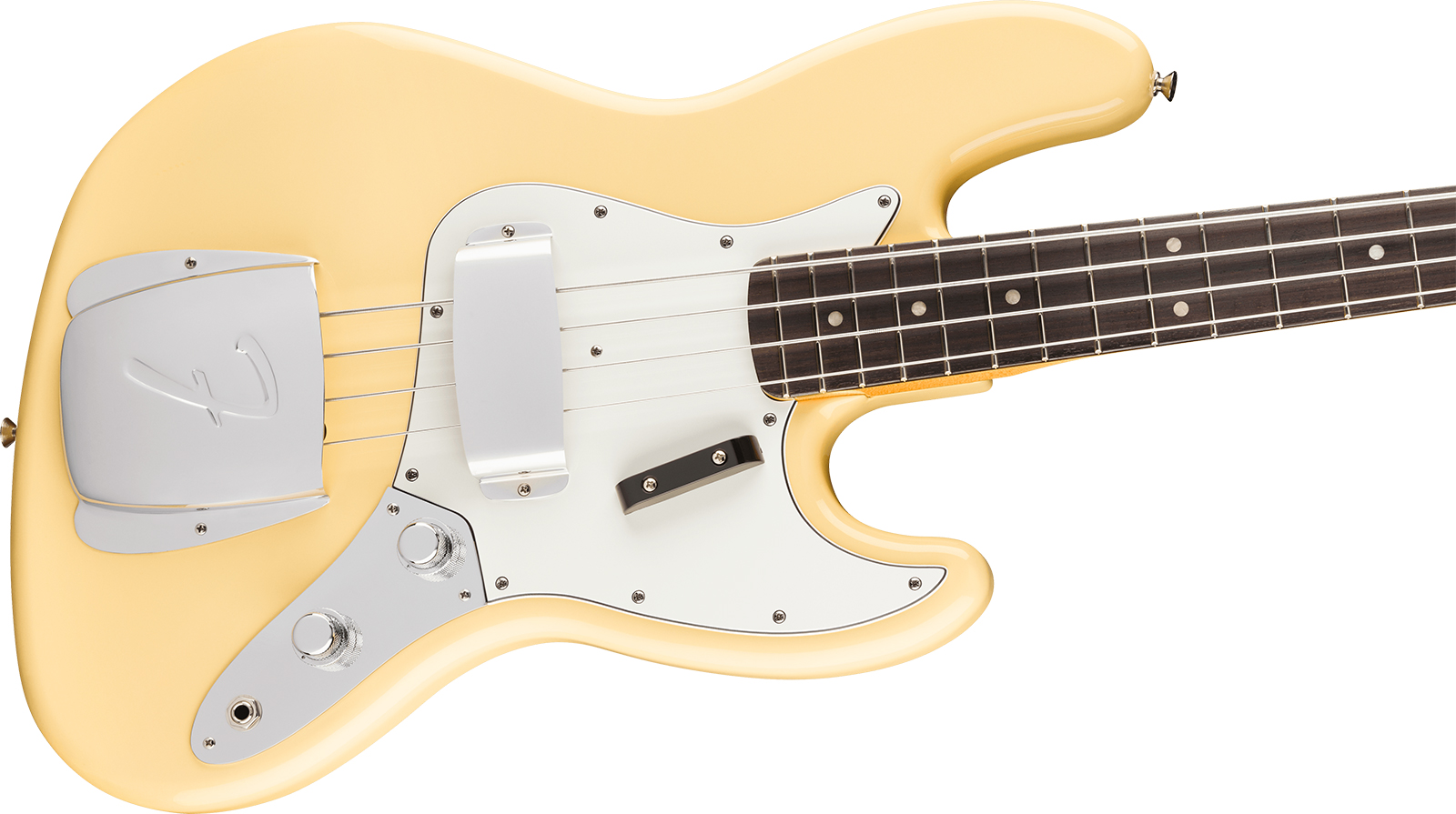 Fender Laura Lee Jazz Bass Mex Ltd Signature Rw - Vintage White - Bajo eléctrico de cuerpo sólido - Variation 2