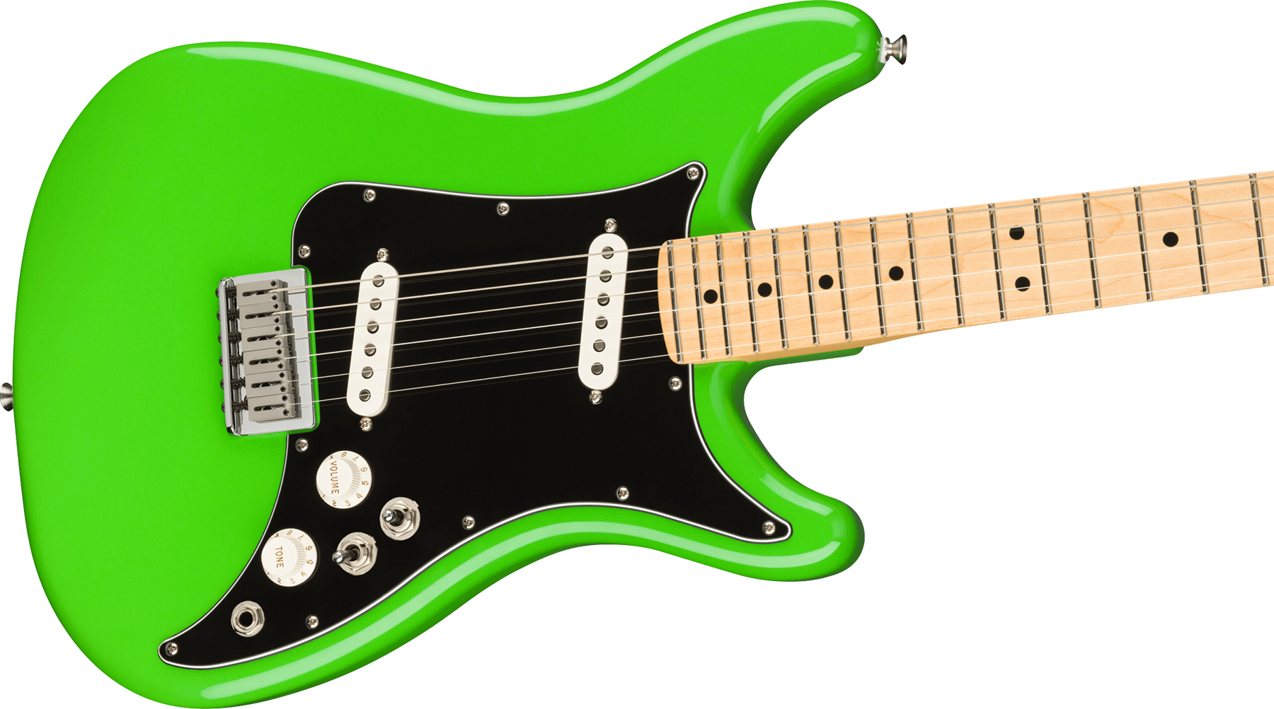 Fender Lead Ii Player Mex Ss Ht Mn - Neon Green - Guitarra eléctrica con forma de str. - Variation 2