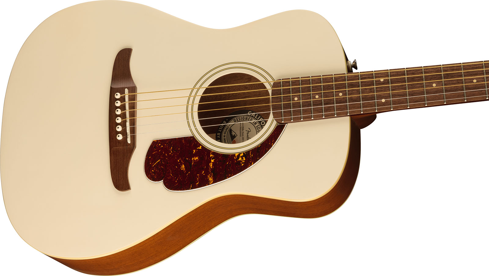 Fender Malibu Player 2023 Parlor Epicea Sapele Wal - Olympic White - Guitarra electro acustica - Variation 2