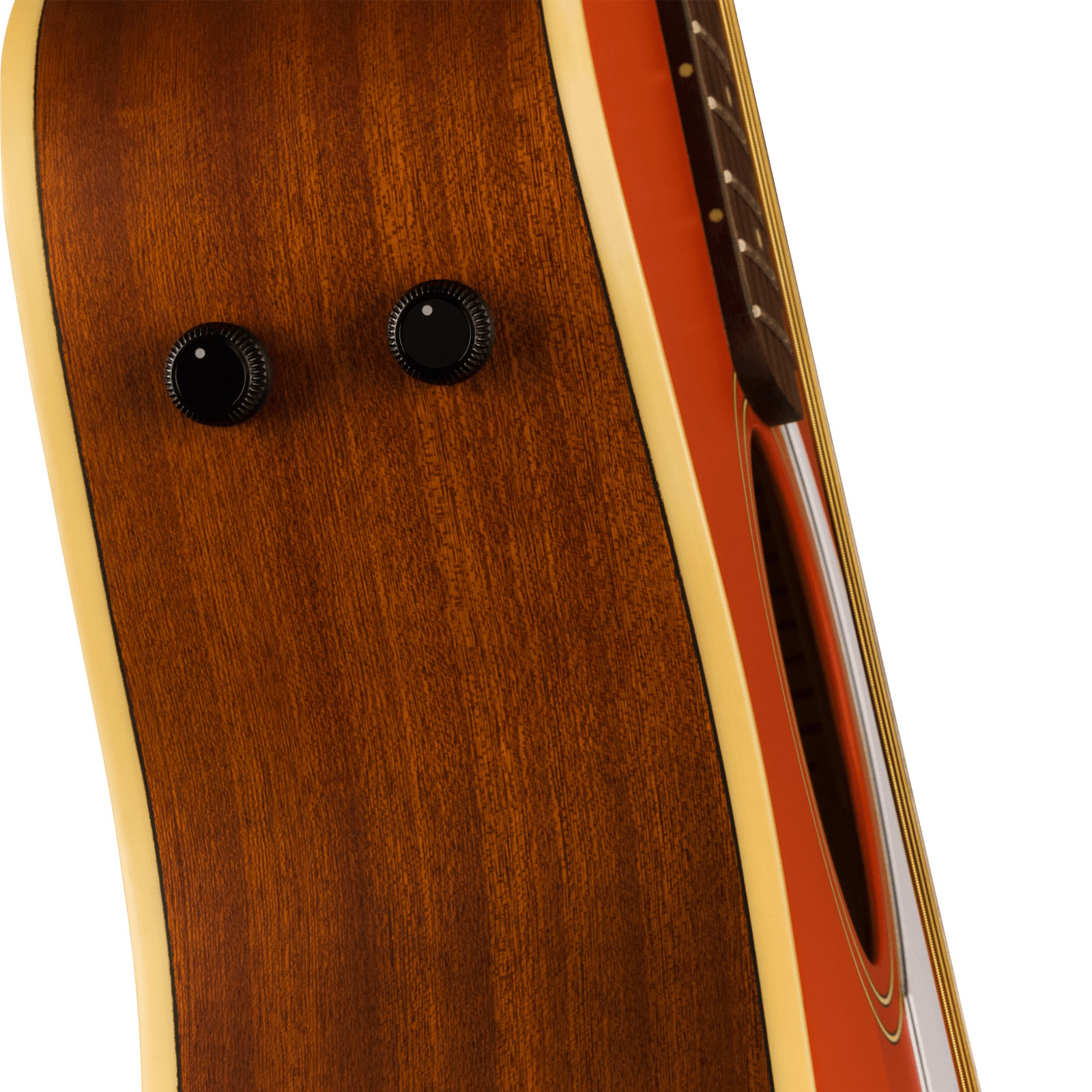 Fender Malibu Player 2023 Parlor Epicea Sapele Wal - Fiesta Red - Guitarra electro acustica - Variation 3