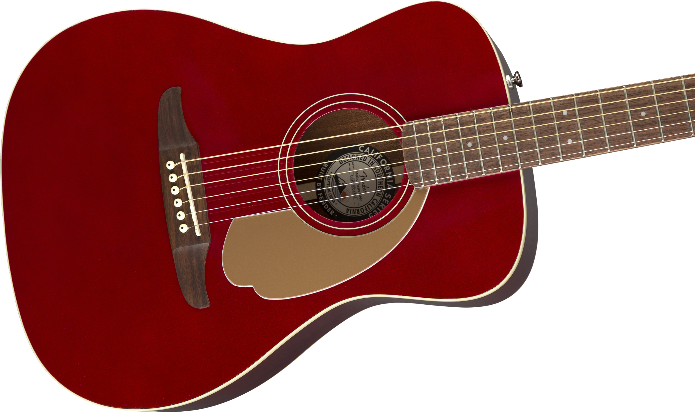 Fender Malibu Player - Candy Apple Red - Guitarra acústica & electro - Variation 2