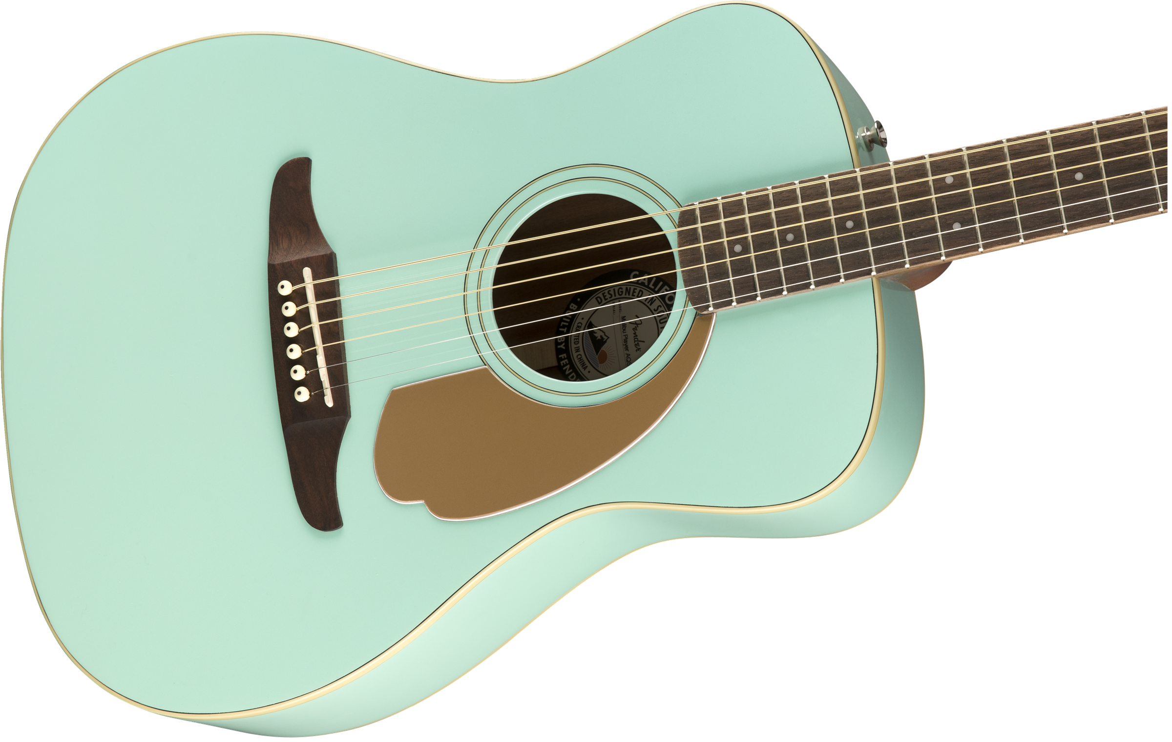 Fender Malibu Player Concert Epicea Acajou Wal - Aqua Splash - Guitarra acústica & electro - Variation 2