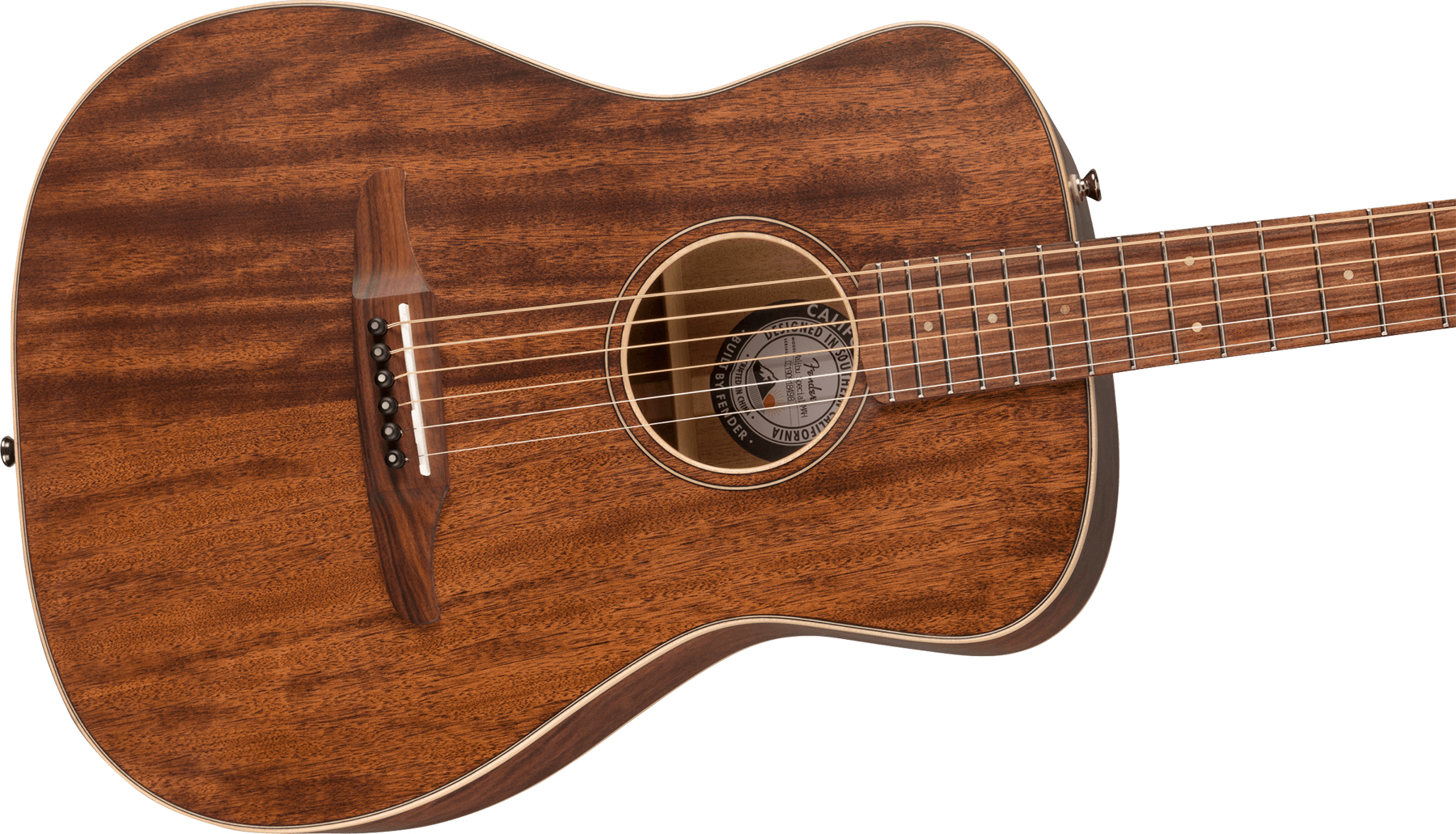 Fender Malibu Special California Concert Tout Acajou Pf +housse - Natural Satin - Guitarra electro acustica - Variation 2