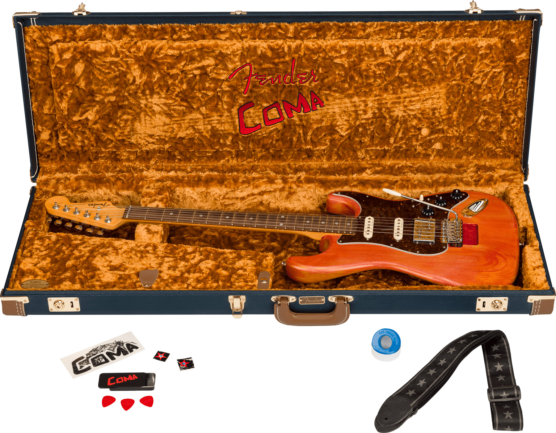 Fender Michael Landau Strat Coma Stories Usa Signature Hss Trem Rw - Coma Red - Guitarra eléctrica con forma de str. - Variation 4