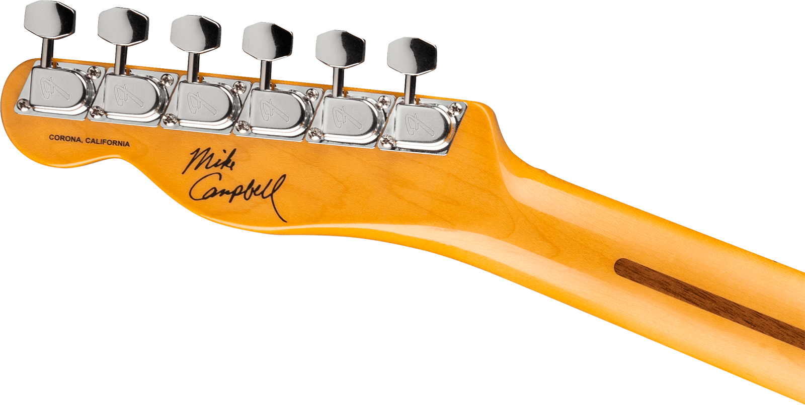 Fender Mike Campbell Tele Red Dog Stories Usa Signature Shh Trem Mn - Red Dog Red - Guitarra eléctrica con forma de tel - Variation 4